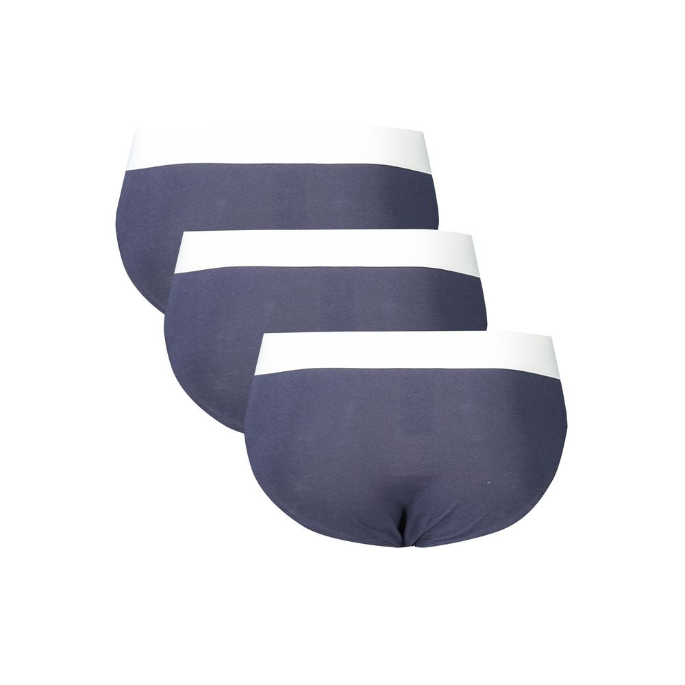 Bikkembergs Blu Polyester Men Underwear – Artisanal Luxury Slips