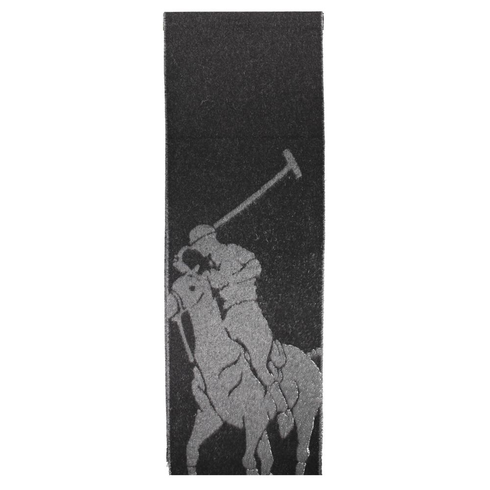 Ralph Lauren Nero Lana Uomo Scarf - Timeless Luxury Accessory