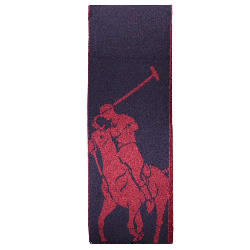 Ralph Lauren Blue Wool Scarf – Artisanal Luxury Accessory