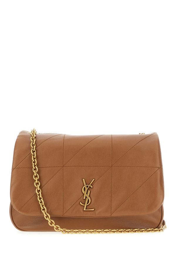 Saint Laurent Brown Lamb Leather Jamie 4.3 Small Shoulder bag - DEA STILOSA MILANO
