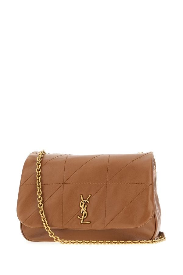 Saint Laurent Brown Lamb Leather Jamie 4.3 Small Shoulder bag - DEA STILOSA MILANO