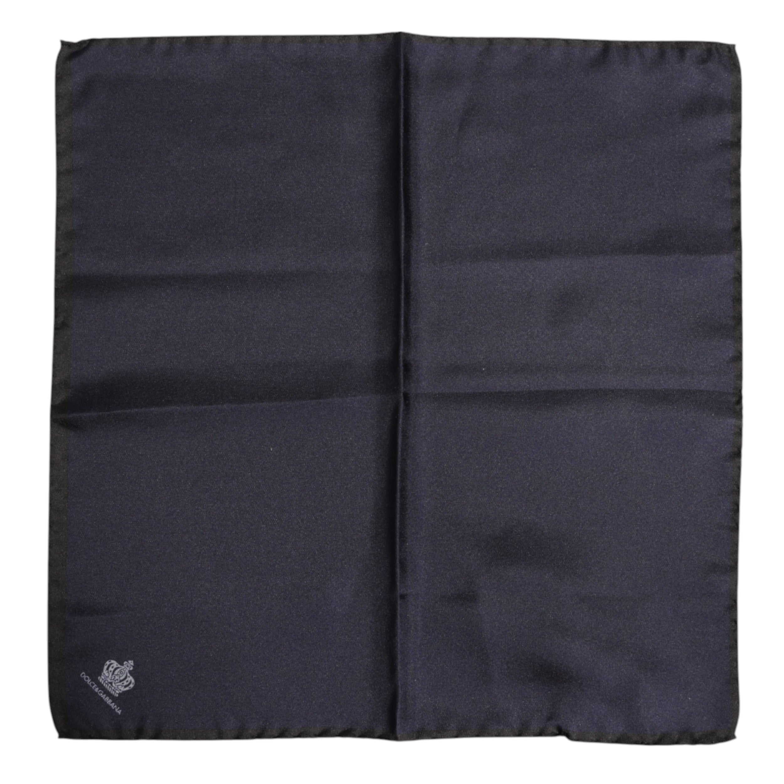 Dolce & Gabbana Blue DG Crown Silk Square Scarf - Timeless Luxury