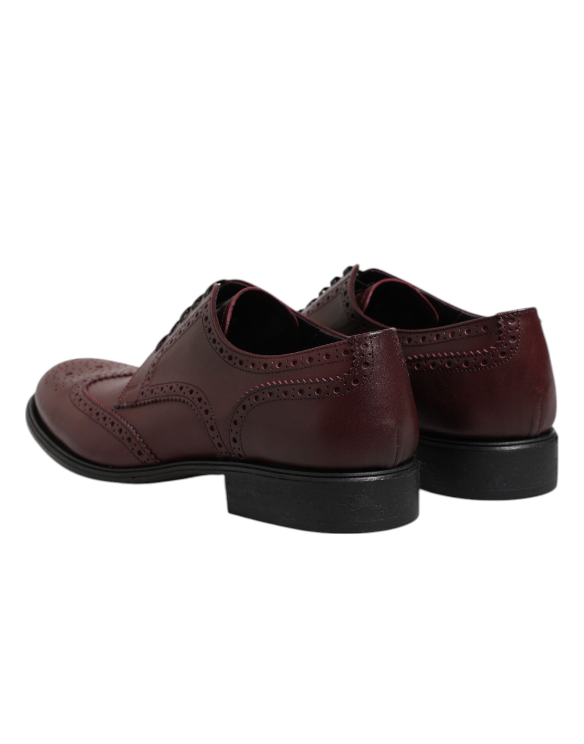 Experience the exquisite Dolce & Gabbana Brown Leather Lace Up Derby Dress Shoes, crafted in Italy from 100% leather, embodying timeless elegance and unparalleled sophistication.