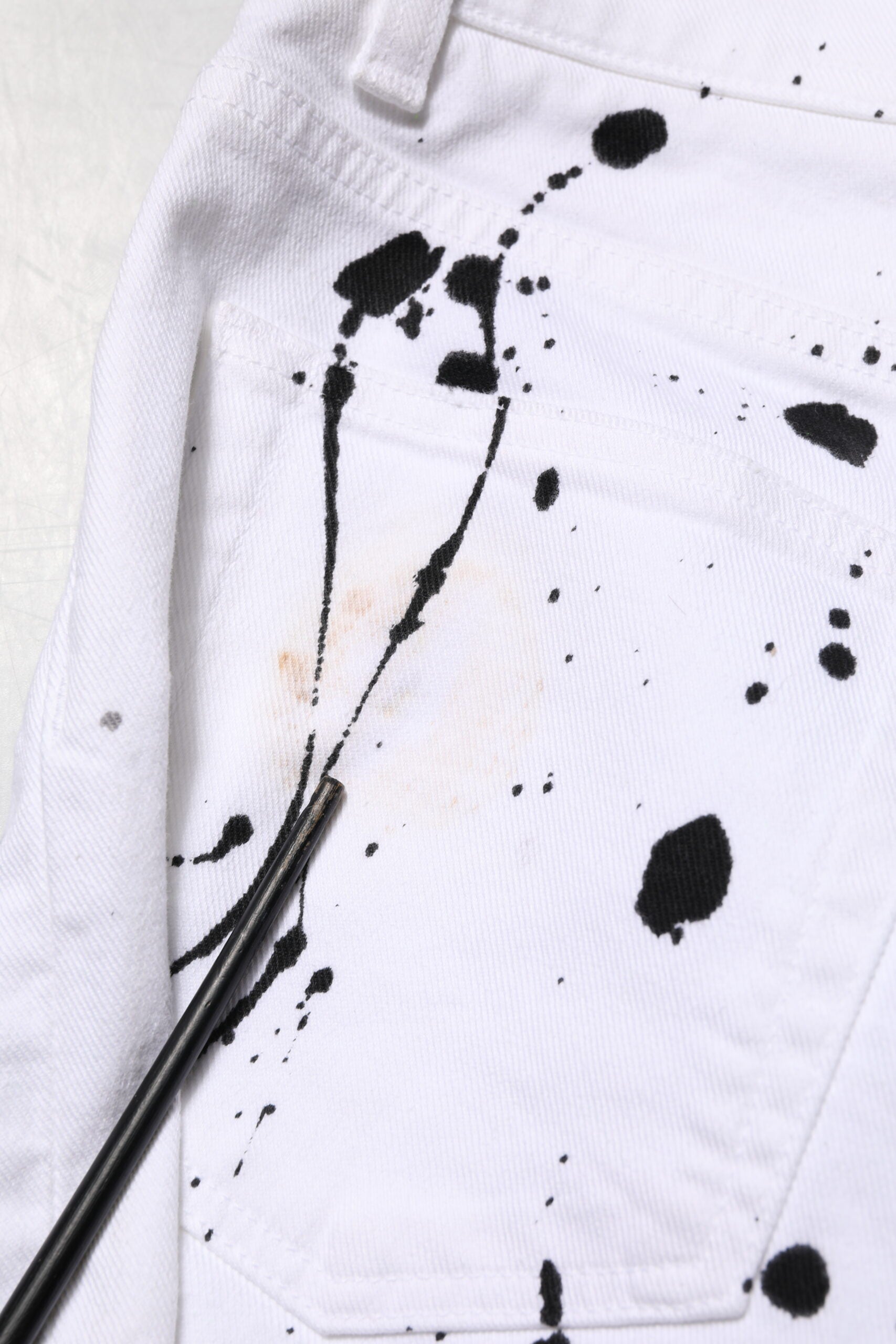 Dolce & Gabbana White ColorSplash Skinny Denim Jeans