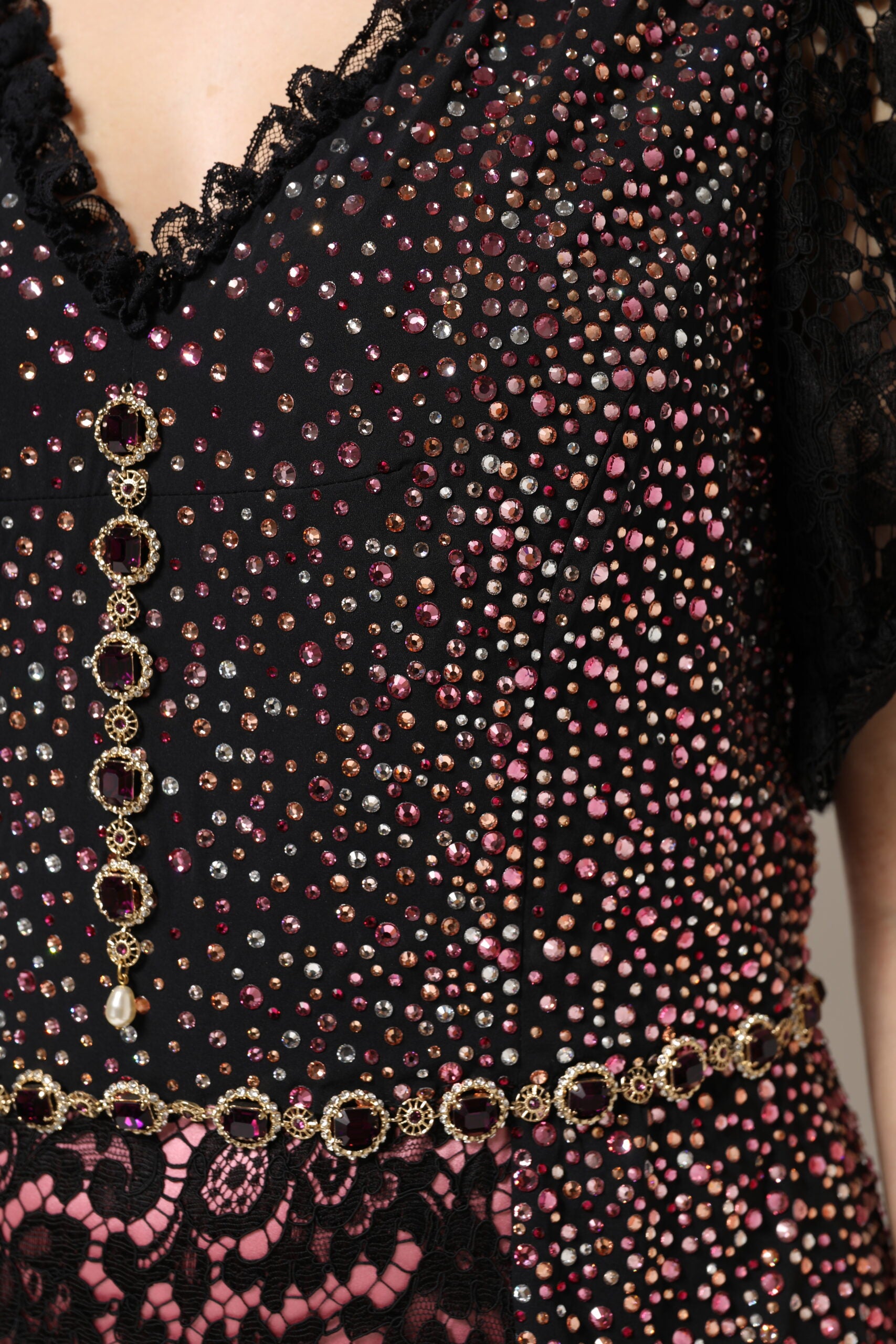 Indulge in the exquisite allure of the Dolce & Gabbana Multicolor Embellished Mermaid Gown, a luxurious masterpiece crafted from silk and cotton, embodying timeless elegance and sophisticated artistry.