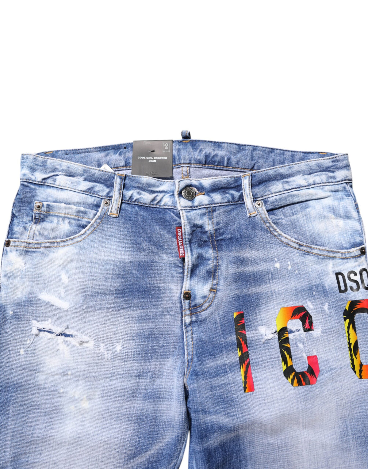 Indulge in the elegance of Dsquared² Blue Washed Cotton Mid Waist Skinny Denim Jeans, crafted in Italy for a luxurious fit that enhances your silhouette and elevates your style.