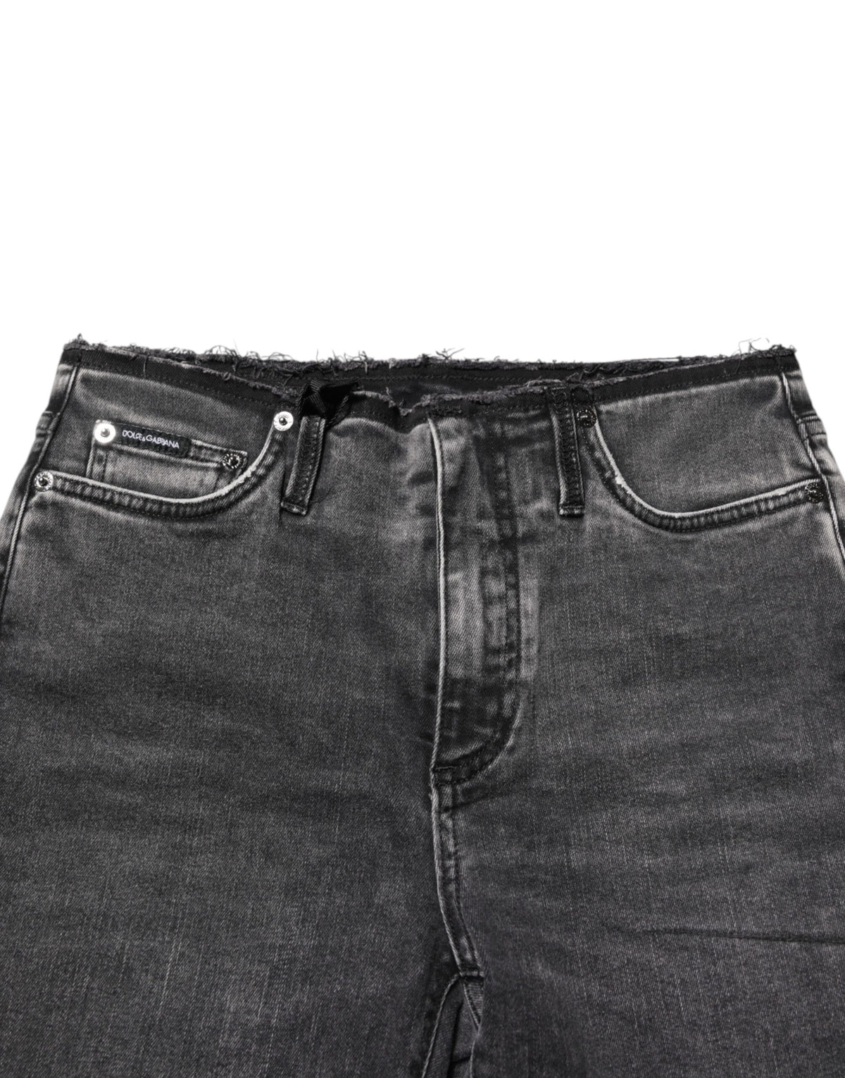Experience the allure of Dolce & Gabbana Gray Skinny Cotton Mid Waisted Denim Jeans, a testament to Italian craftsmanship and luxurious comfort, perfect for the discerning individual.