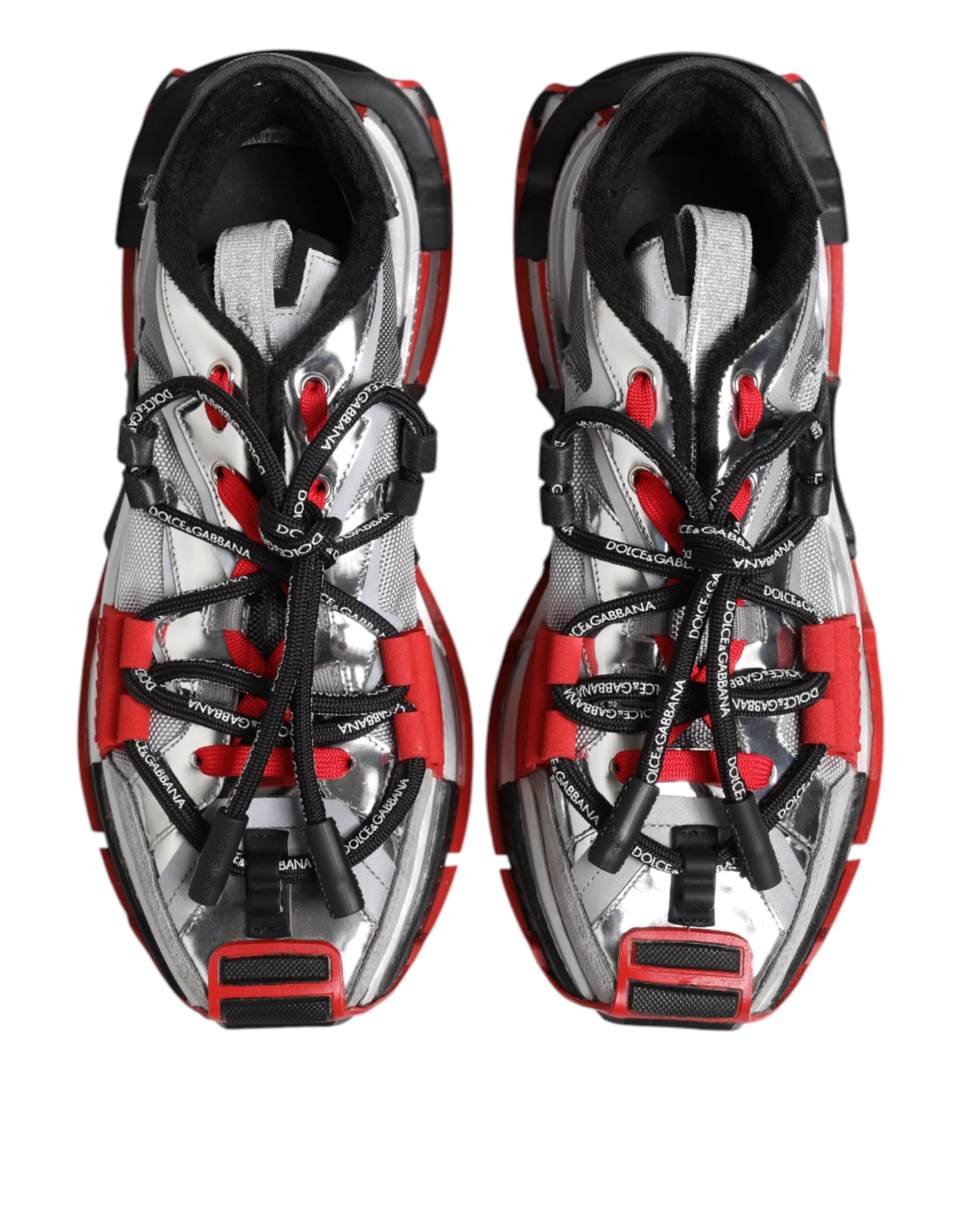 Experience the exquisite allure of Dolce & Gabbana's Multicolor Space Low Top Sneakers, where luxurious craftsmanship meets bold aesthetics, perfect for the discerning individual.