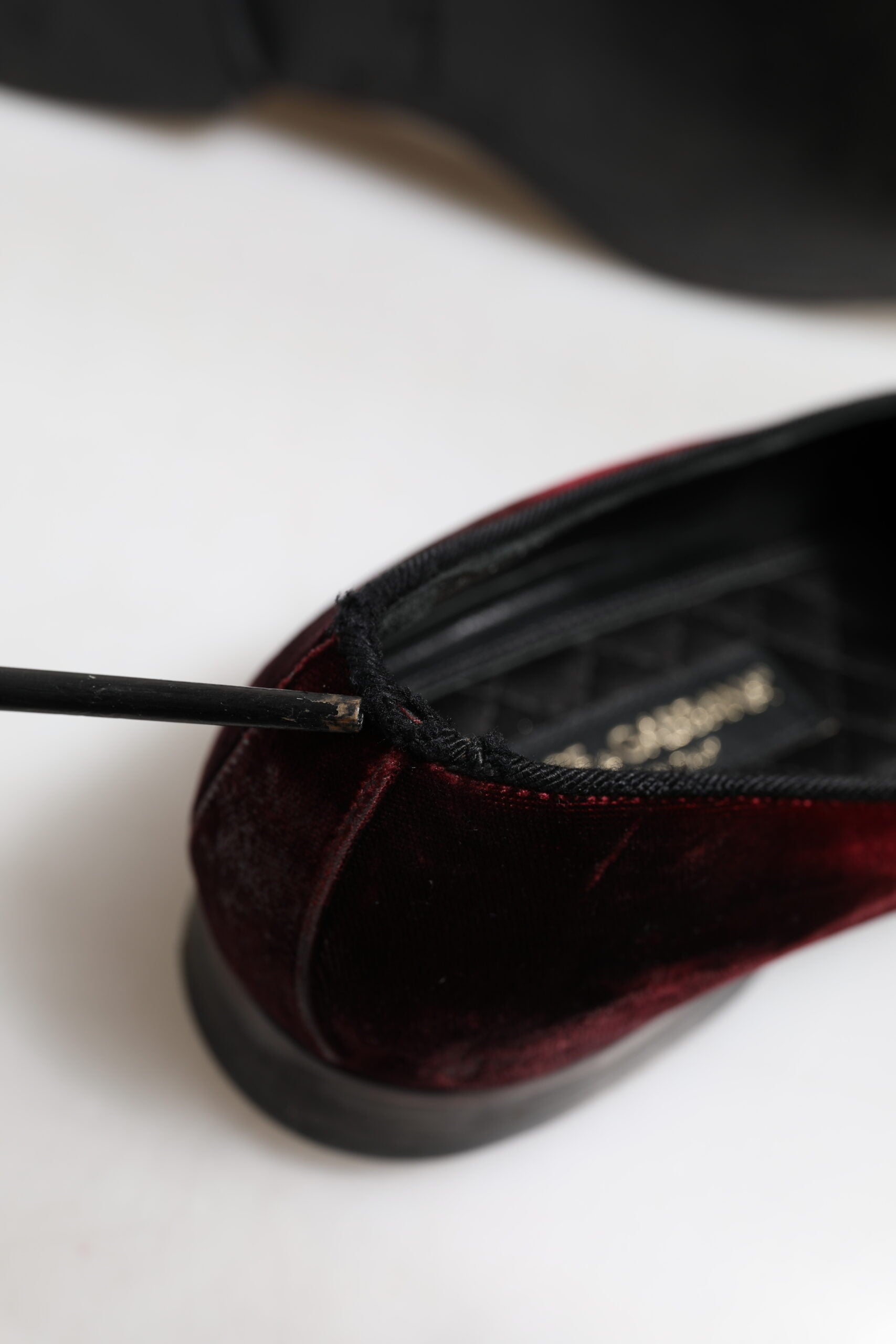 Step into sophistication with Dolce & Gabbana Red Velvet Men Slip On Loafers, crafted from luxurious leather, embodying timeless elegance and Italian artistry.