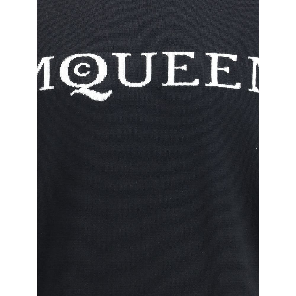Pull en laine à logo Alexander McQueen