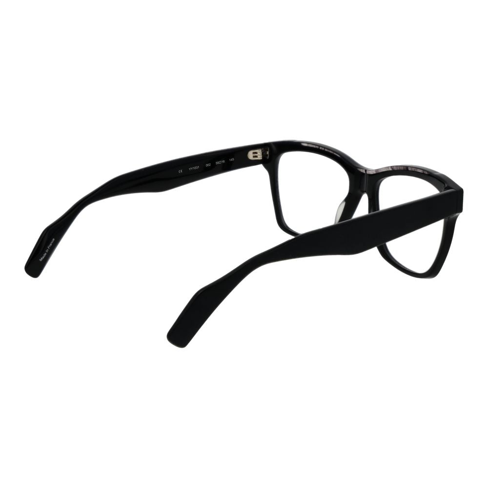 Yohji Yamamoto Black Acetate Glasses - Luxury Eyewear Elegance