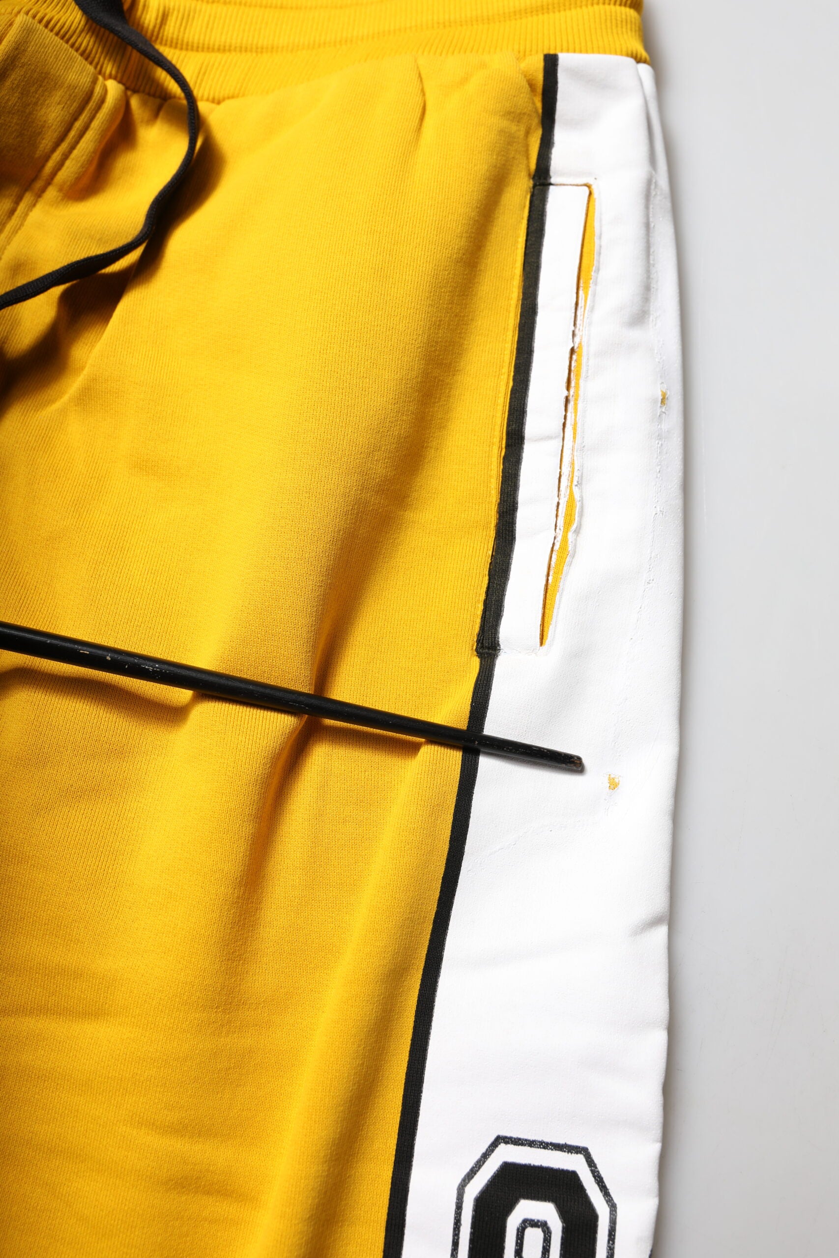 Dolce & Gabbana Yellow Cotton Print Jogger Sweatpants Pants