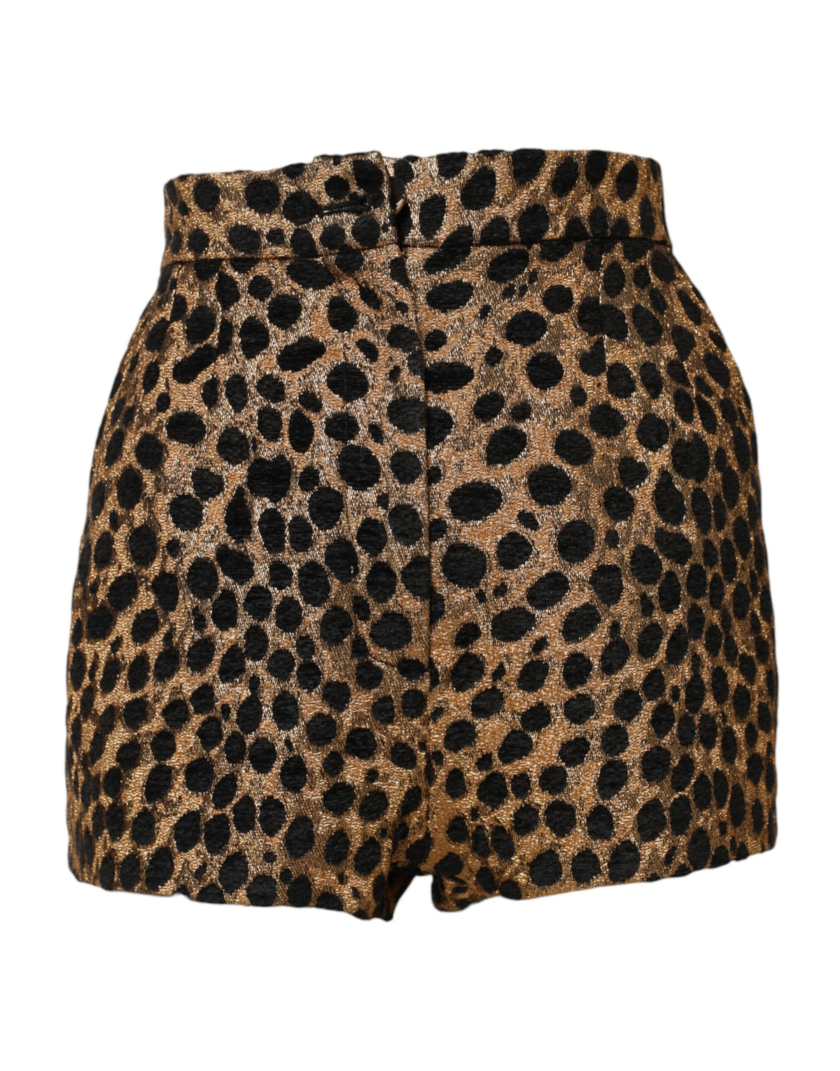 Indulge in the exquisite Dolce & Gabbana Brown Leopard High Waisted Hot Pants, crafted in Italy from luxurious materials, embodying sophistication and timeless elegance.