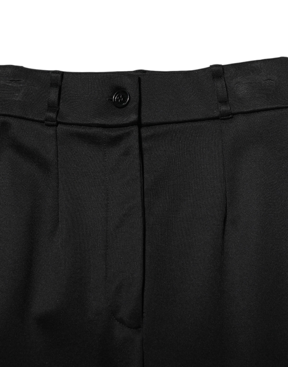 Indulge in the exquisite Dolce & Gabbana Black Nylon High Waist Skinny Leggings, crafted from premium materials for a luxurious fit that embodies timeless elegance and sophisticated allure.