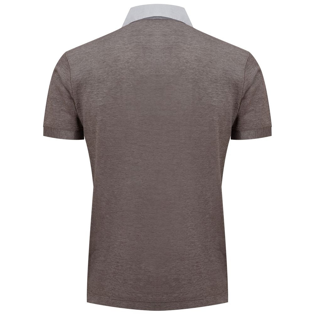 Discover the Corneliani Bicolor Cotton Shortsleeve Shirt, where Italian craftsmanship meets timeless elegance, perfect for the discerning individual seeking sophistication.