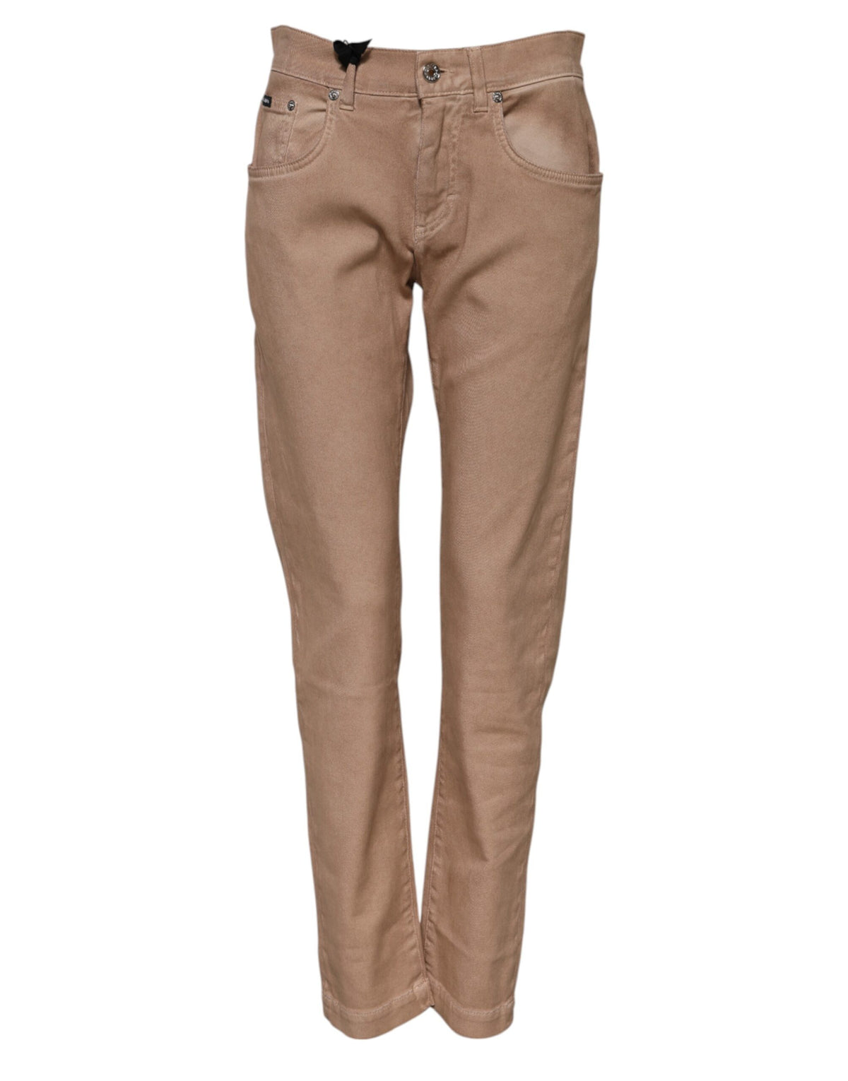 Indulge in the exquisite Dolce & Gabbana Brown Cotton Boyfriend Denim Trousers, where luxurious Italian craftsmanship meets timeless elegance for the discerning individual.