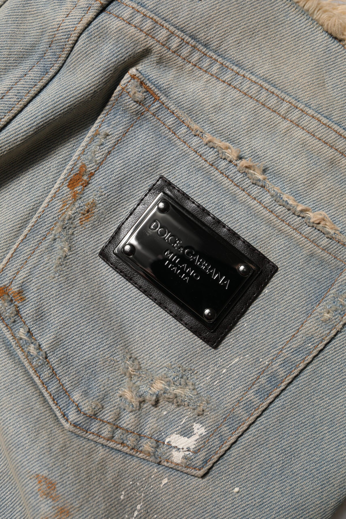 Elevate your style with Dolce & Gabbana Light Blue High Waist Skinny Denim Jeans, crafted from premium cotton for an exquisite fit that embodies luxury and sophistication.