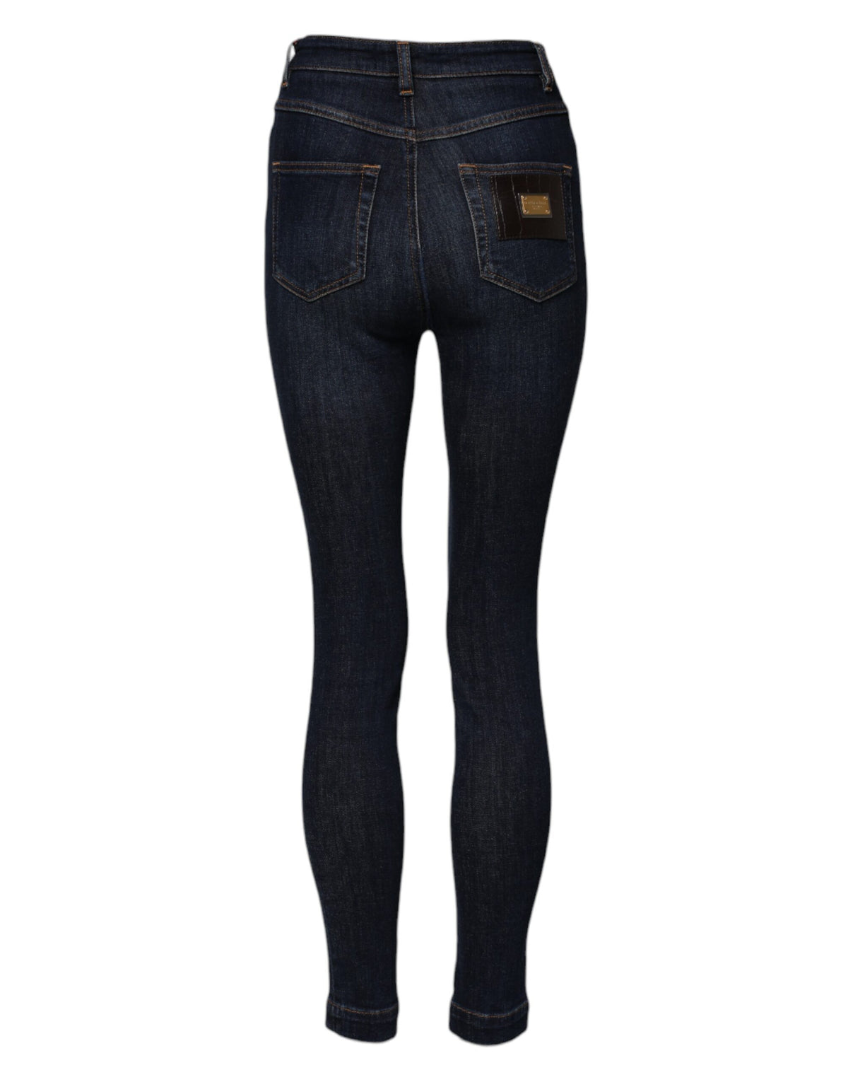 Elevate your wardrobe with Dolce & Gabbana Blue GRACE High Waist Skinny Denim Jeans, a masterpiece of Italian craftsmanship blending luxury and timeless elegance.