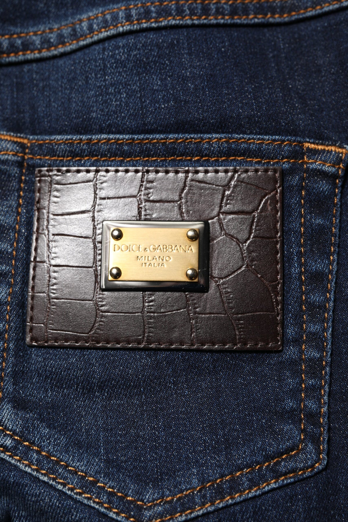 Elevate your wardrobe with Dolce & Gabbana Blue GRACE High Waist Skinny Denim Jeans, expertly crafted in Italy for a luxurious fit that embodies timeless sophistication.