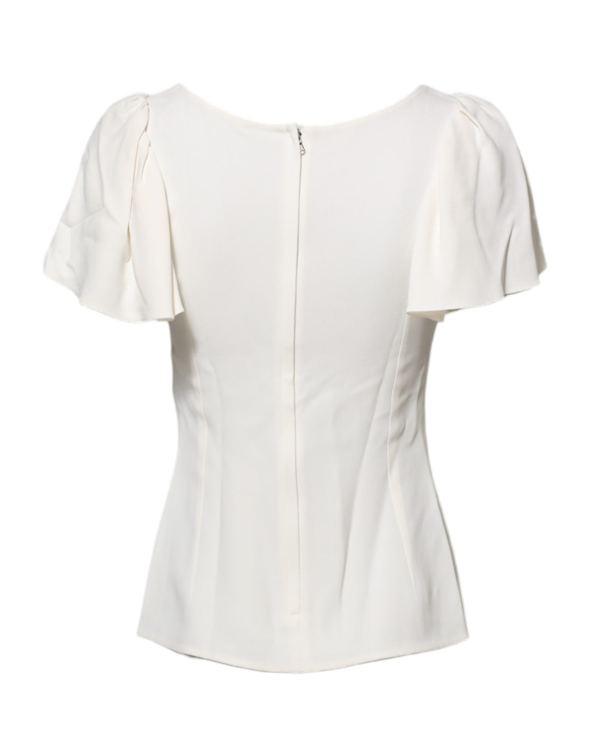 Elevate your wardrobe with the Dolce & Gabbana White Round Neck Blouse, a masterpiece of Italian craftsmanship in luxurious materials, perfect for every occasion.