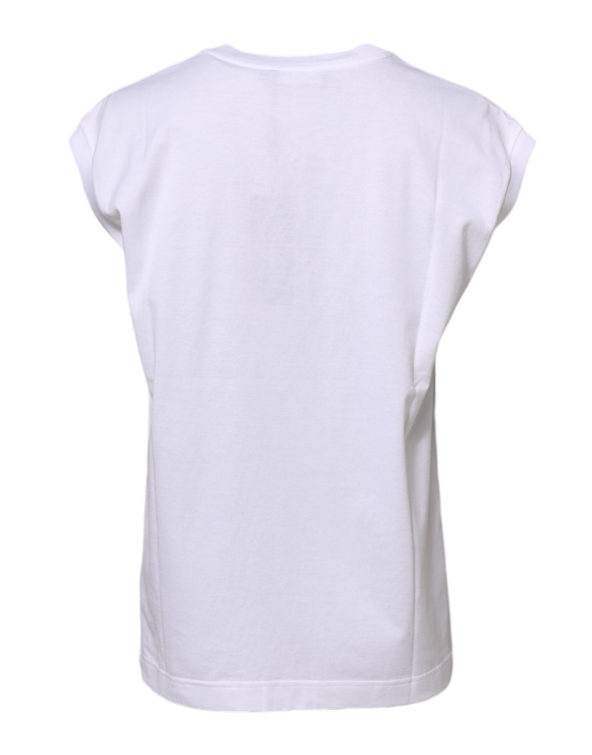 Indulge in the exquisite Dolce & Gabbana White Cotton Sleeveless Tank T-shirt, a symbol of Italian craftsmanship and effortless elegance for the discerning individual.