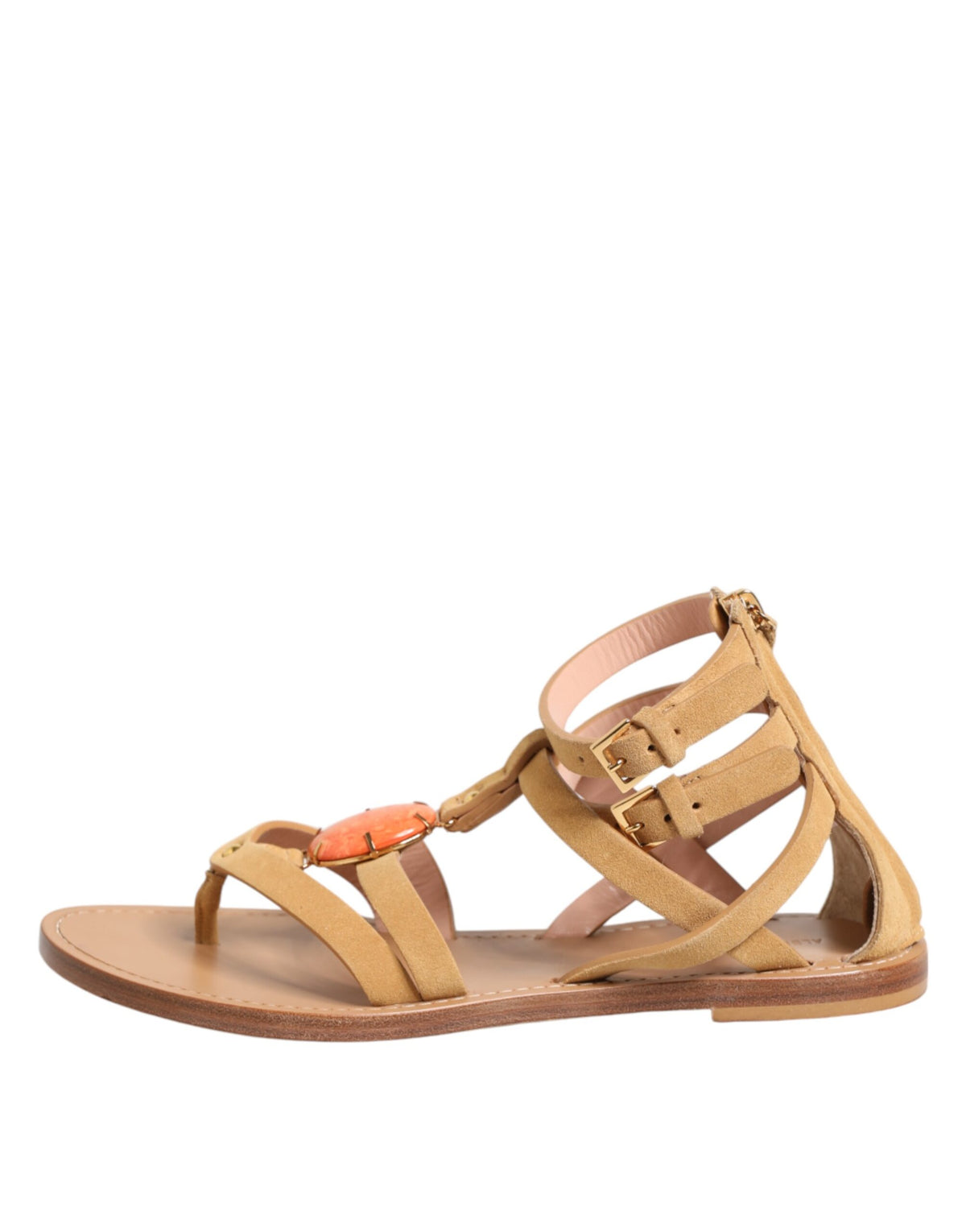 Experience the allure of Alberta Ferretti's Brown Flip Flops, crafted from luxe leather for timeless elegance, embodying sophistication and artisanal mastery.