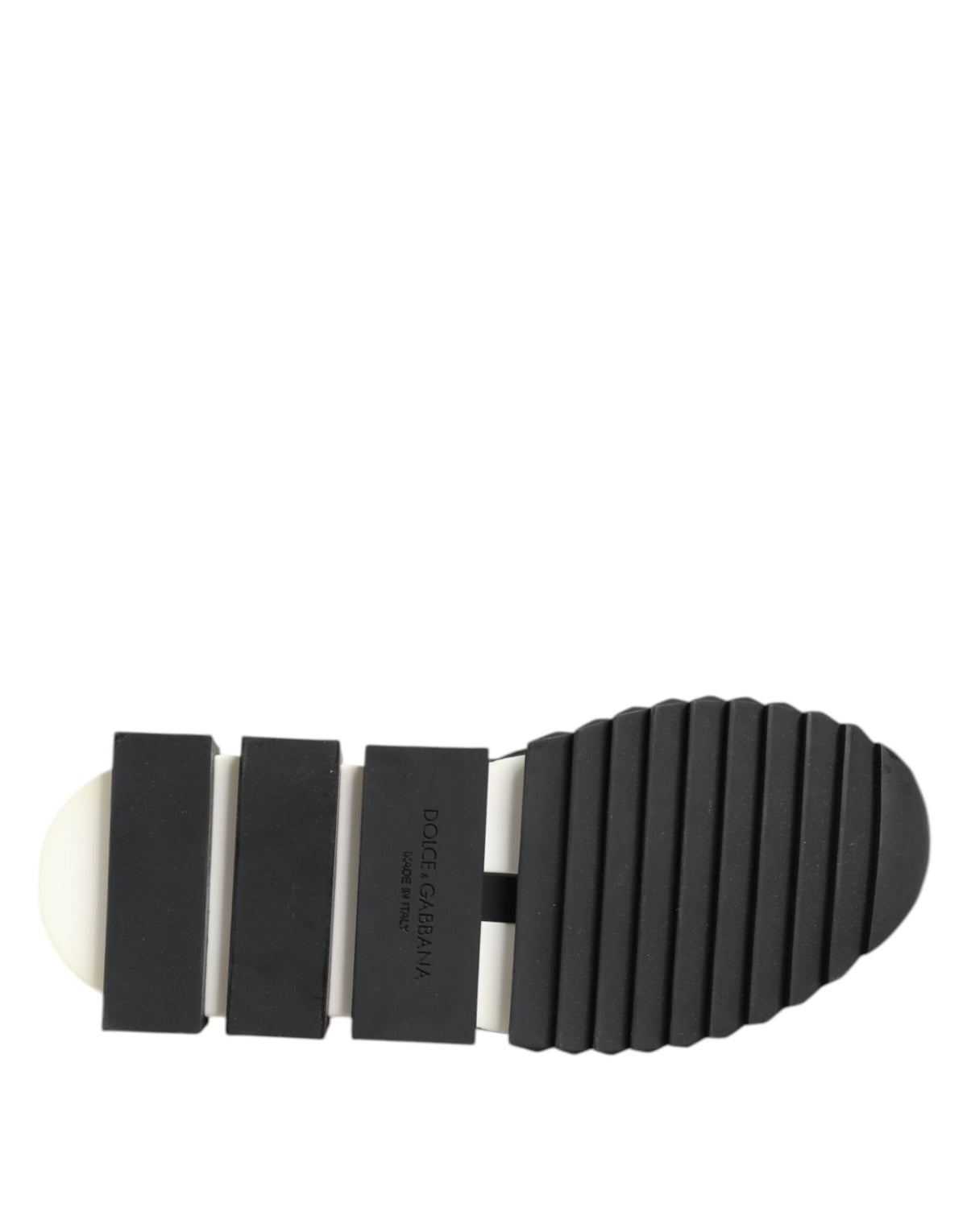 Elevate your style with Dolce & Gabbana's Black White Logo Sorrento Sneakers, where Italian craftsmanship meets luxurious comfort for the discerning individual.