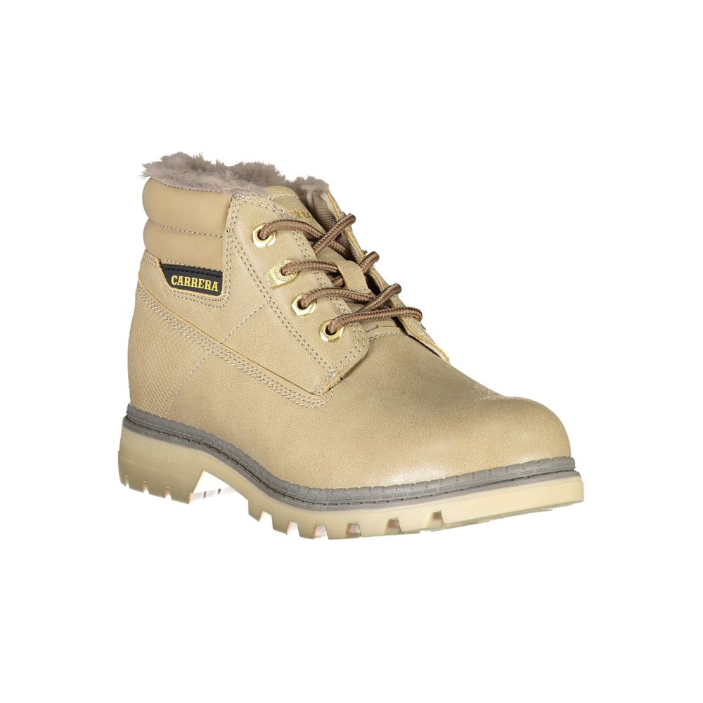 Carrera Beige Polyester Women Boot – Exquisite Couture Footwear