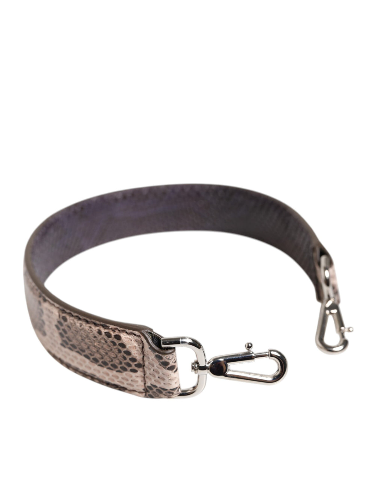Elevate your style with the Dolce & Gabbana Beige Exotic Leather Handbag Accessory Shoulder Strap, a luxurious python leather piece that embodies exquisite craftsmanship and timeless elegance.