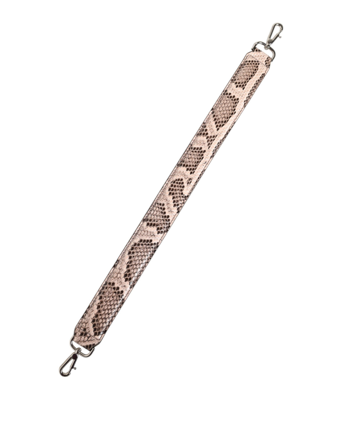 Elevate your style with the Dolce & Gabbana Beige Exotic Leather Handbag Accessory Shoulder Strap, crafted from luxurious python leather, embodying sophistication and timeless elegance.