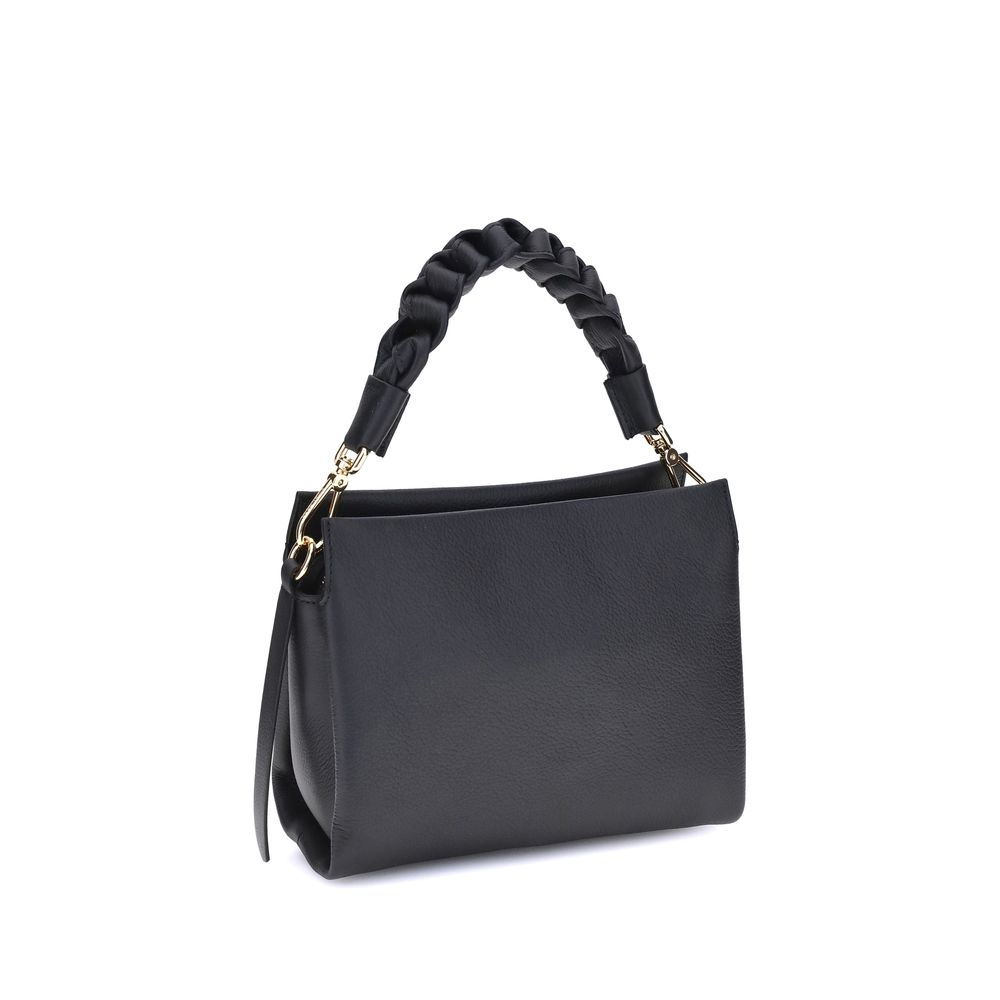 Coccinelle Black Calf Leather Bos Taurus Handbag