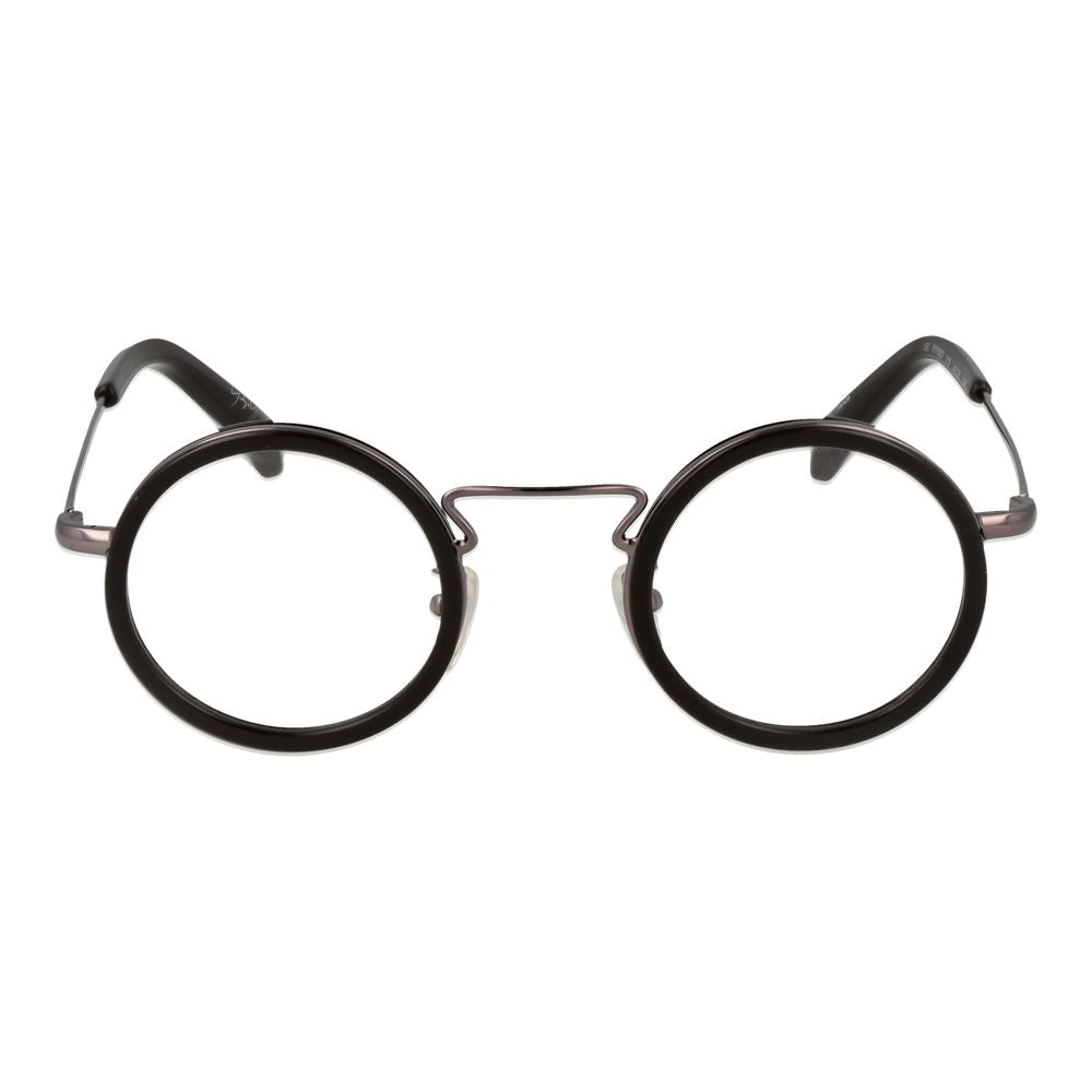 Discover the Yohji Yamamoto Brown Metal & Plastic Glasses, where timeless elegance meets avant-garde design, embodying luxury and sophistication for the discerning individual.