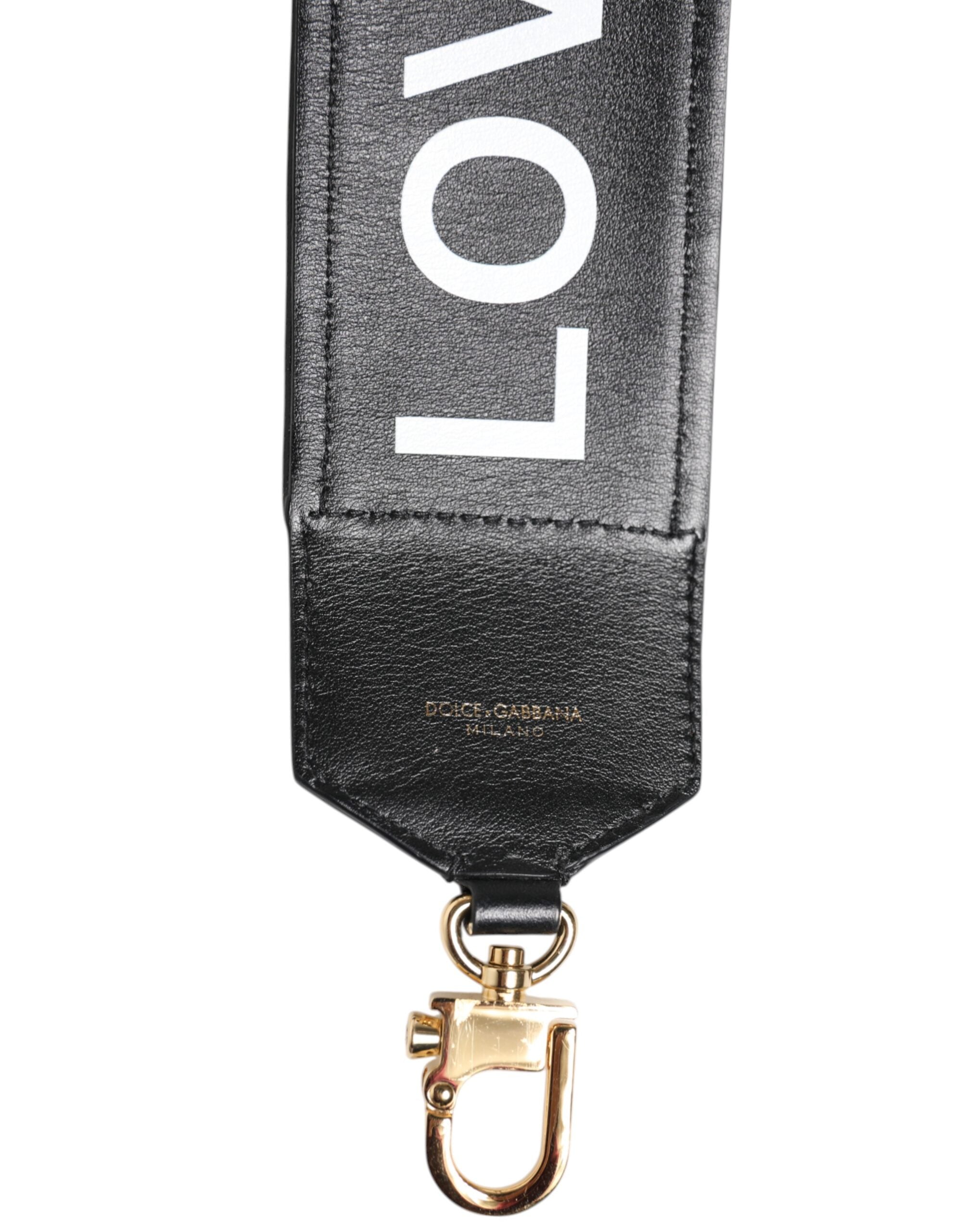 Elevate your style with the Dolce & Gabbana Black Leopard Print Reversible Bag Shoulder Strap, a testament to exquisite craftsmanship and luxurious design that embodies sophistication.
