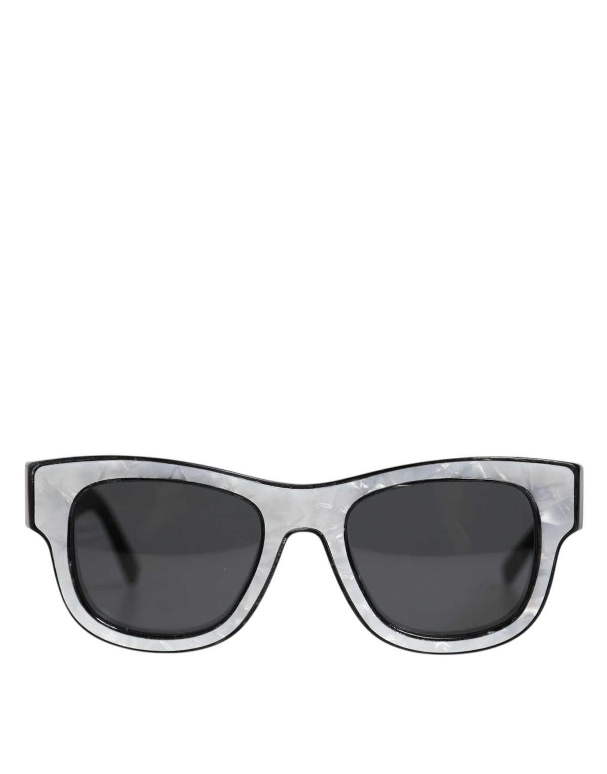 Indulge in the exquisite Dolce & Gabbana Pearl White Acetate Frame DG4379 sunglasses, where Italian craftsmanship meets timeless elegance for the discerning individual.