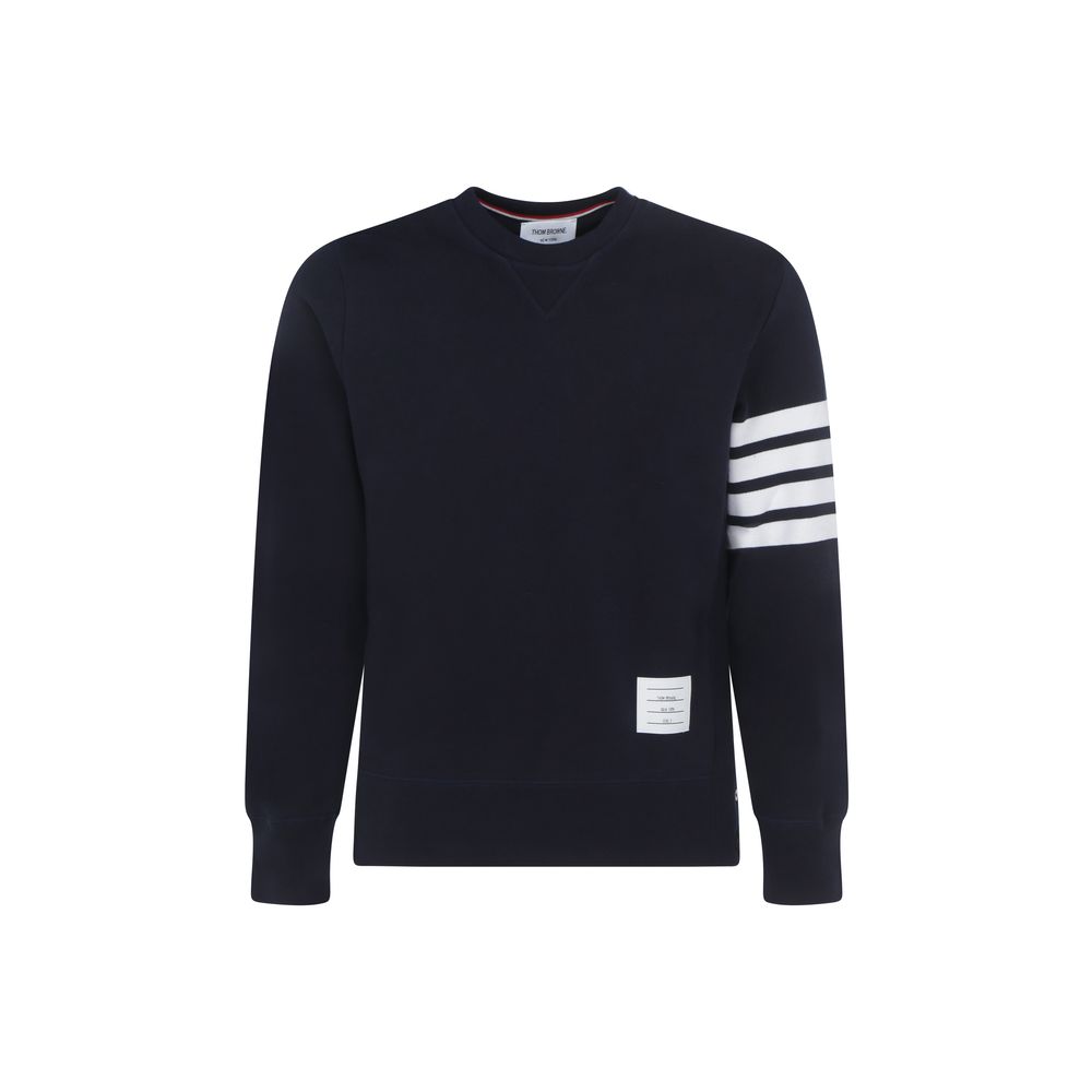 Thom Browne Blue Cotton Sweatshirt - Luxury Redefined in SS26