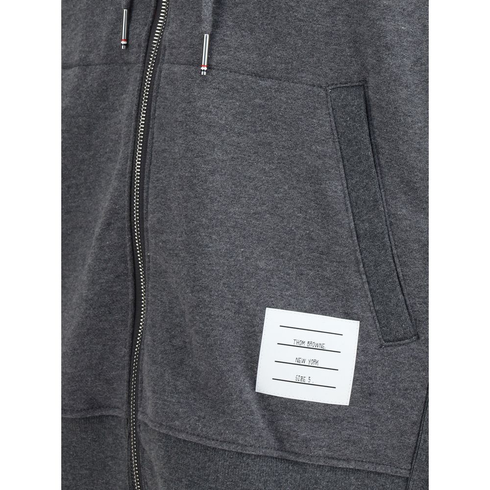 Thom Browne Gray Cotton Sweatshirt