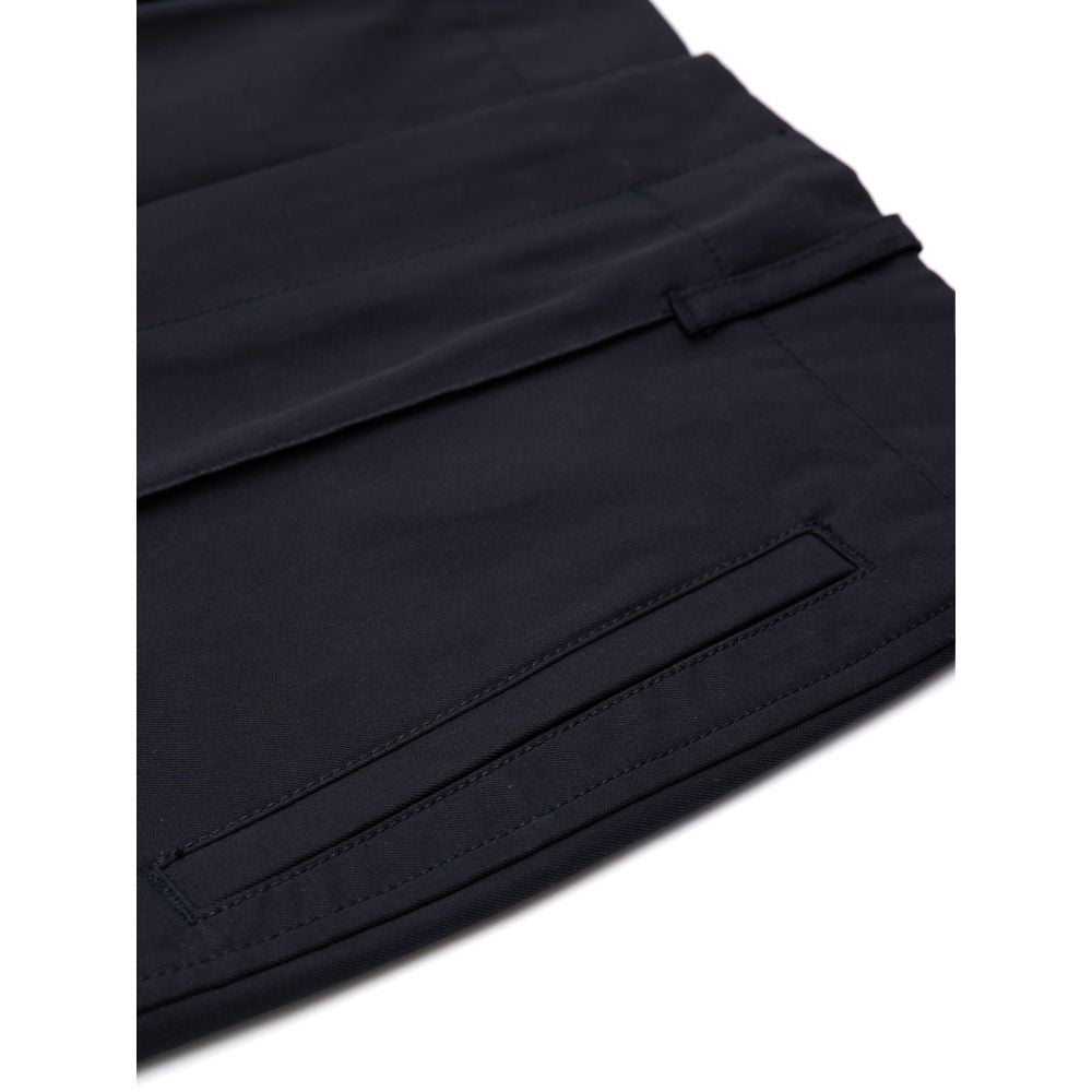 Bottega Veneta Navy Blue Cotton Pant – Designer Luxury Couture