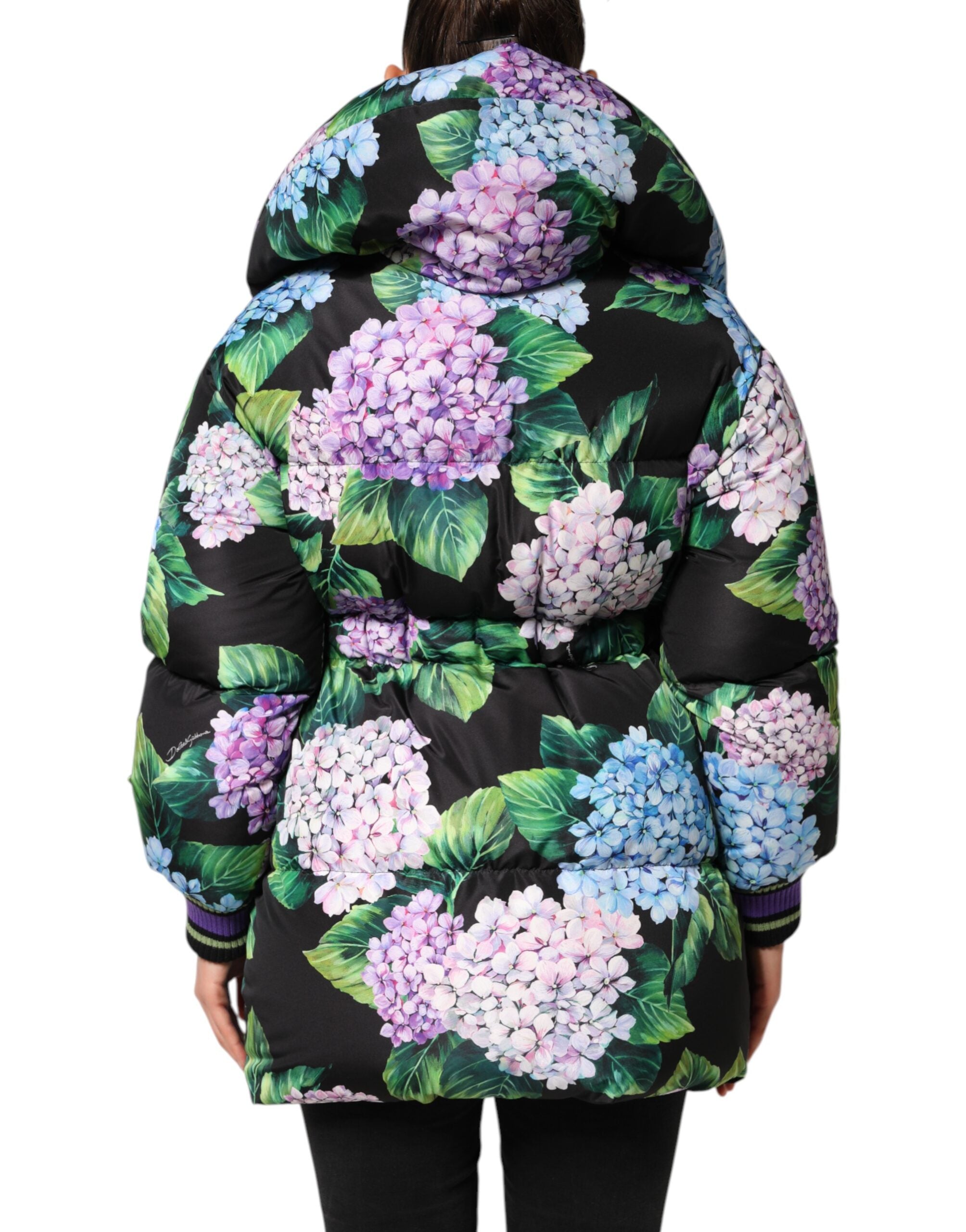 Elevate your wardrobe with the Dolce & Gabbana Multicolor Floral Print Puffer Quilted Jacket, a masterpiece of Italian craftsmanship and luxurious style, perfect for any occasion.