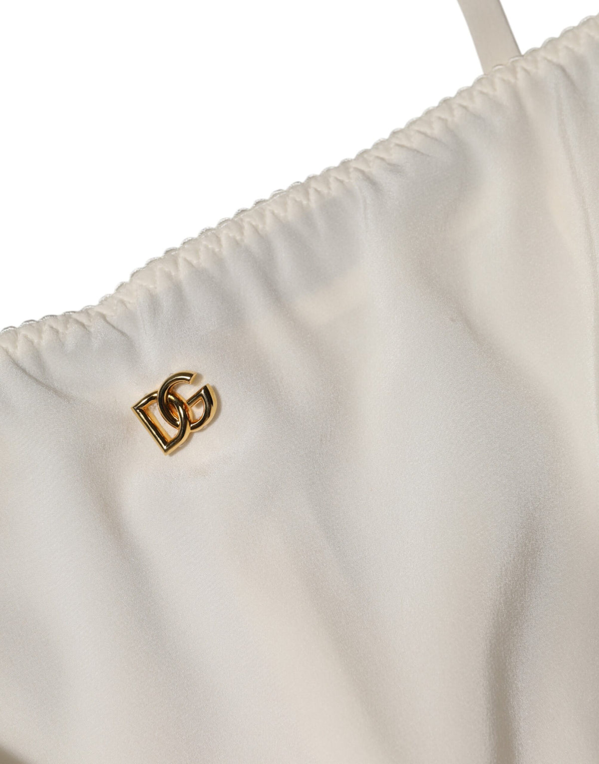 Experience the allure of Dolce & Gabbana's White Full Slip Silk Dress, a masterpiece of Italian craftsmanship in luxurious silk and cotton, perfect for elegant evenings.