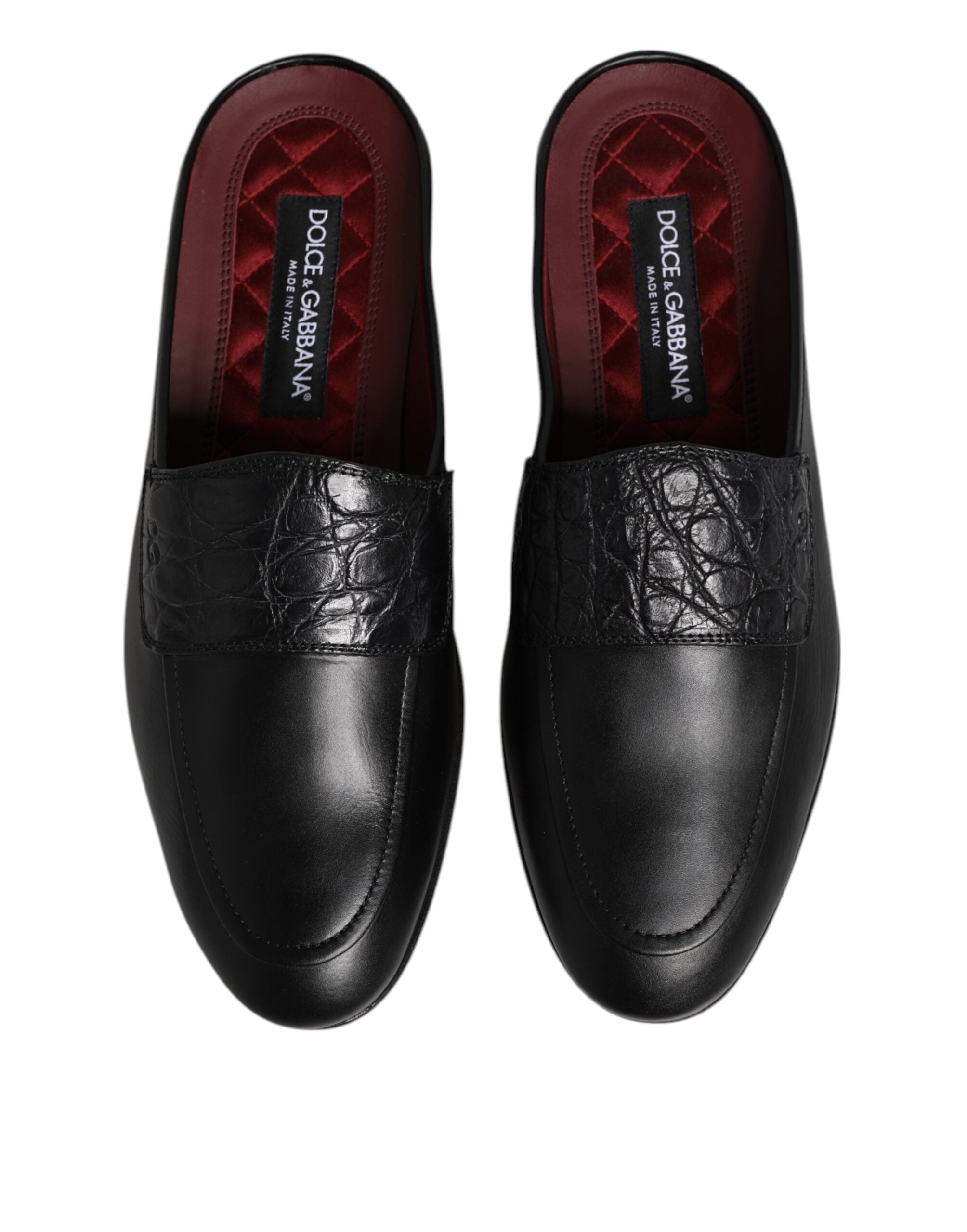 Elevate your style with Dolce & Gabbana's Black Calfskin Leather Slip On Loafers, where exquisite Italian craftsmanship meets luxurious comfort for the discerning individual.