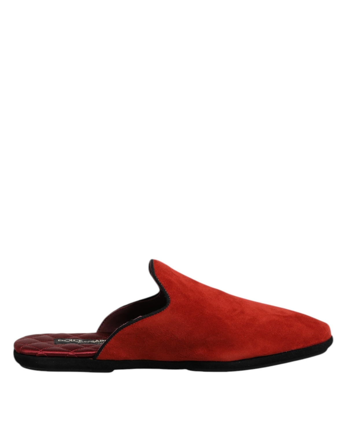 Experience the allure of Dolce & Gabbana Orange Suede Slides, where exquisite Capra leather meets Italian craftsmanship, redefining luxury for the discerning individual.