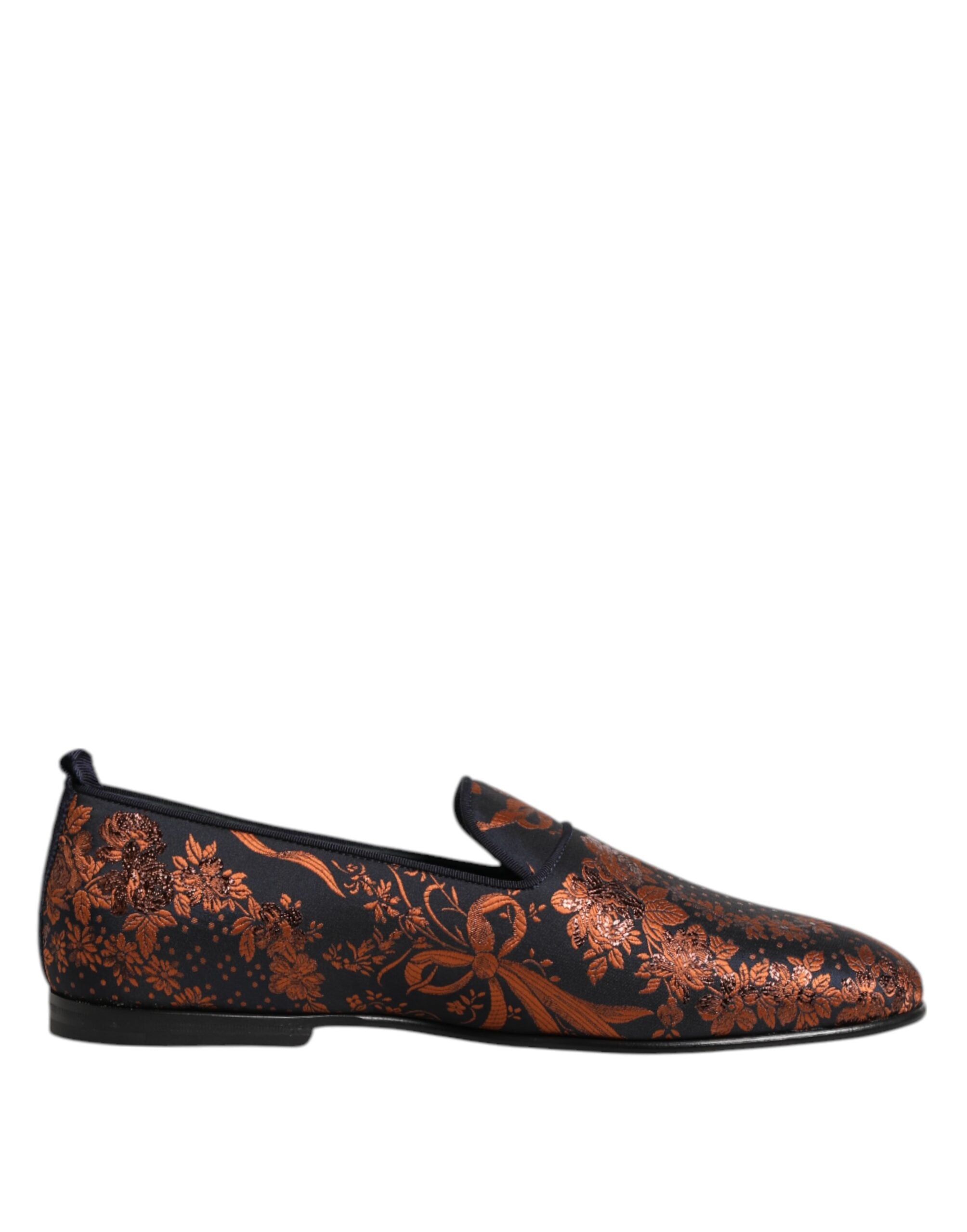 Indulge in the exquisite Dolce & Gabbana Black Jacquard Slip On Loafers, where luxurious materials meet impeccable Italian craftsmanship for timeless elegance.