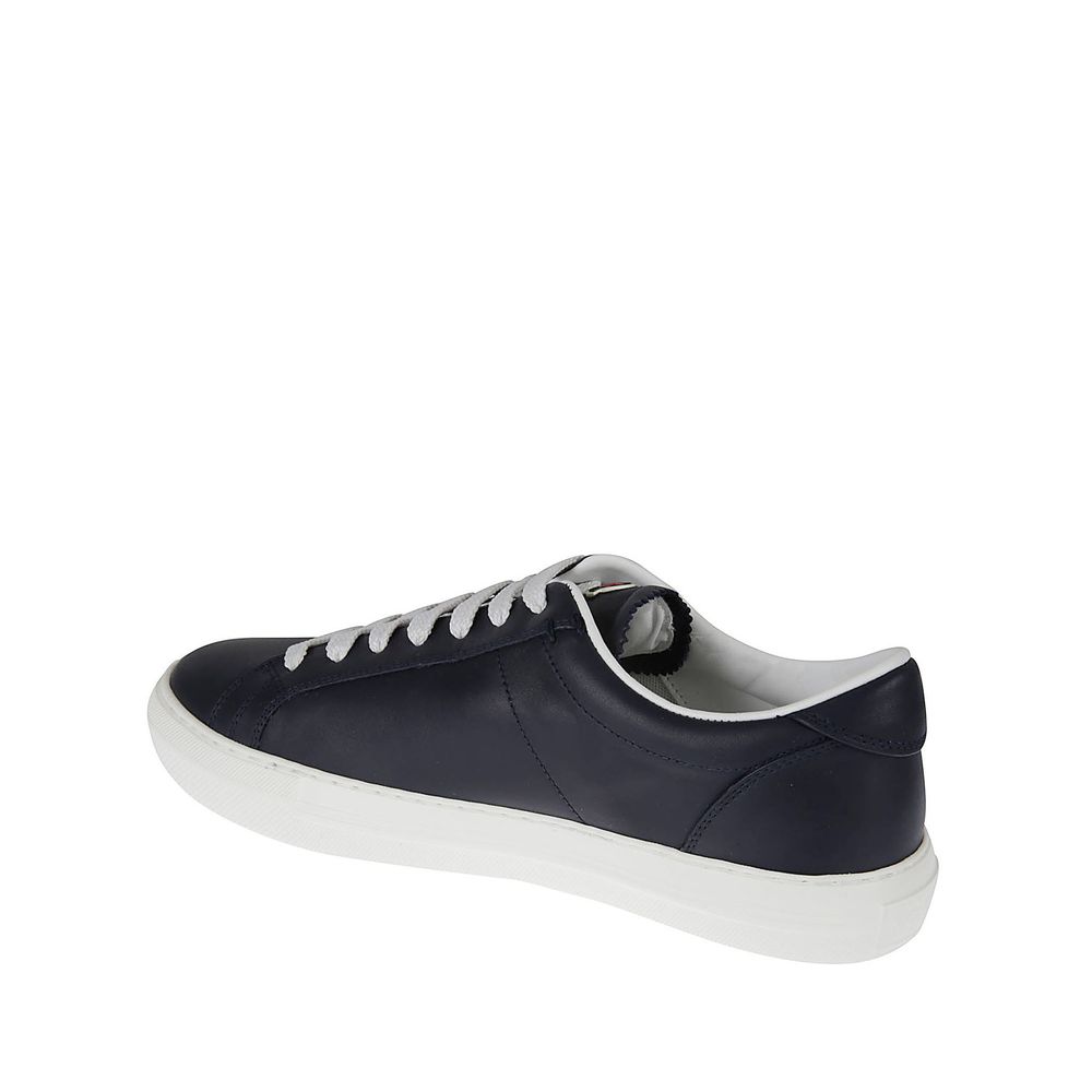 Moncler Blue Calfskin Low Top Sneakers