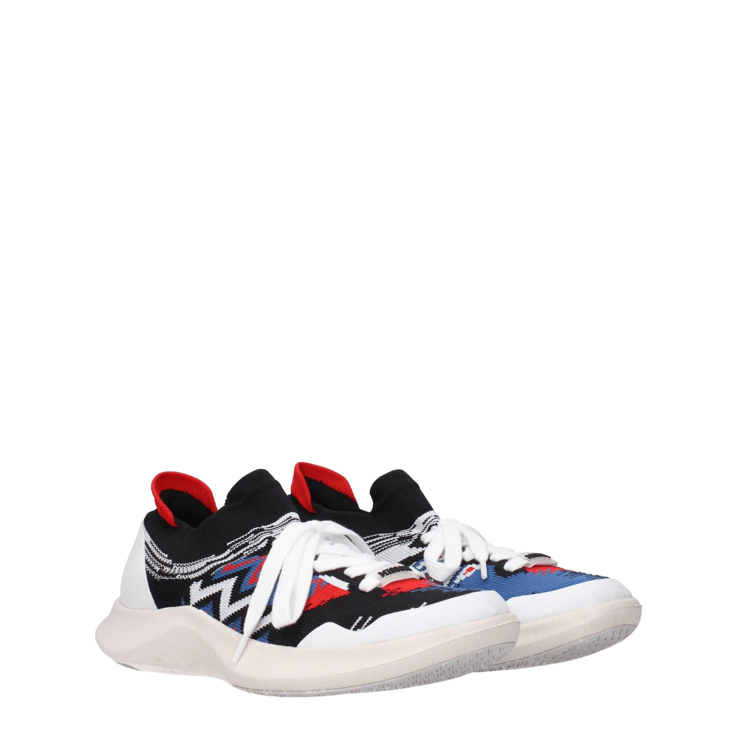 Step into the essence of luxury with Missoni Multicolor Fabric Sneakers, where exquisite craftsmanship meets vibrant artistry, elevating your every step in style.