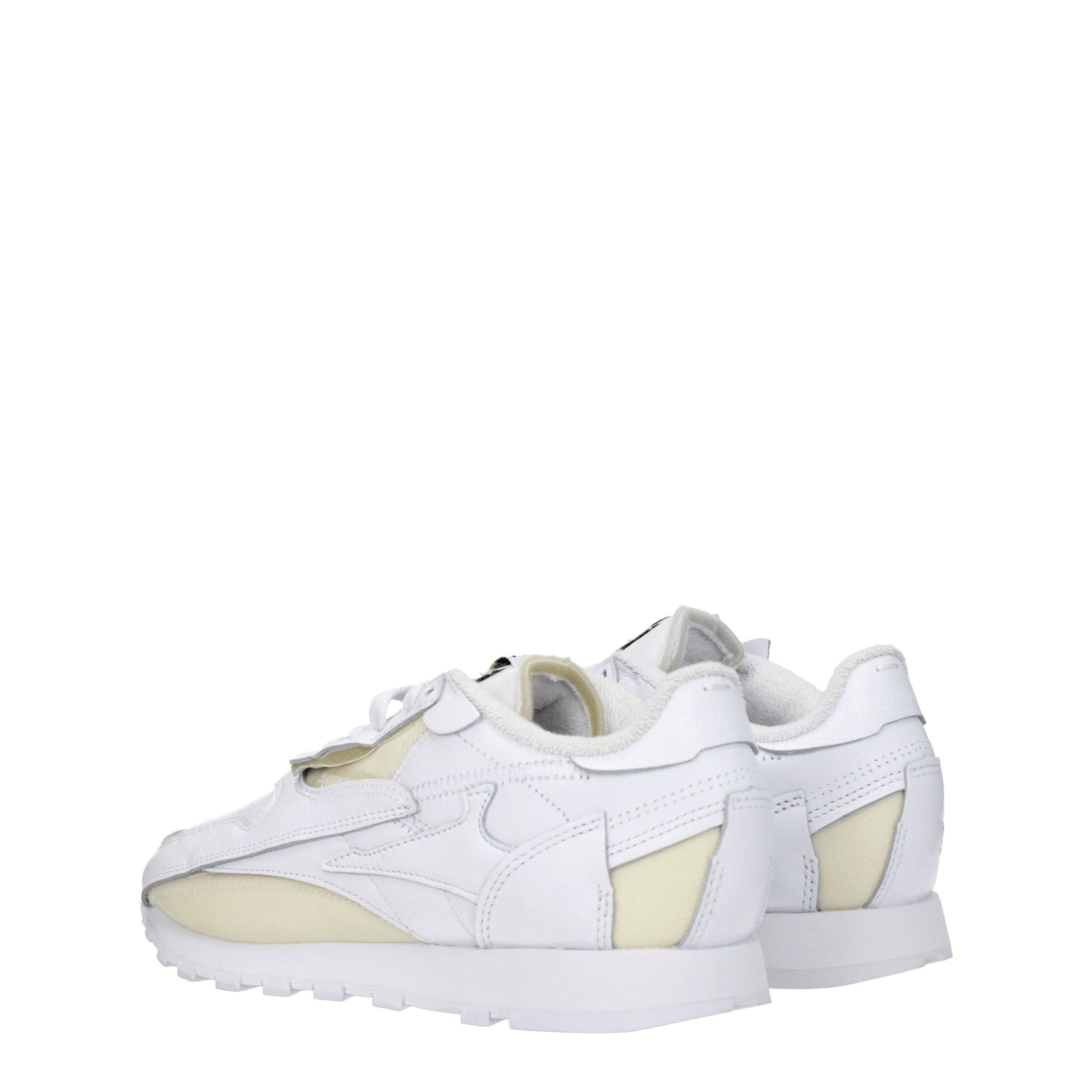 Maison Margiela White Leather Athletic Sneakers