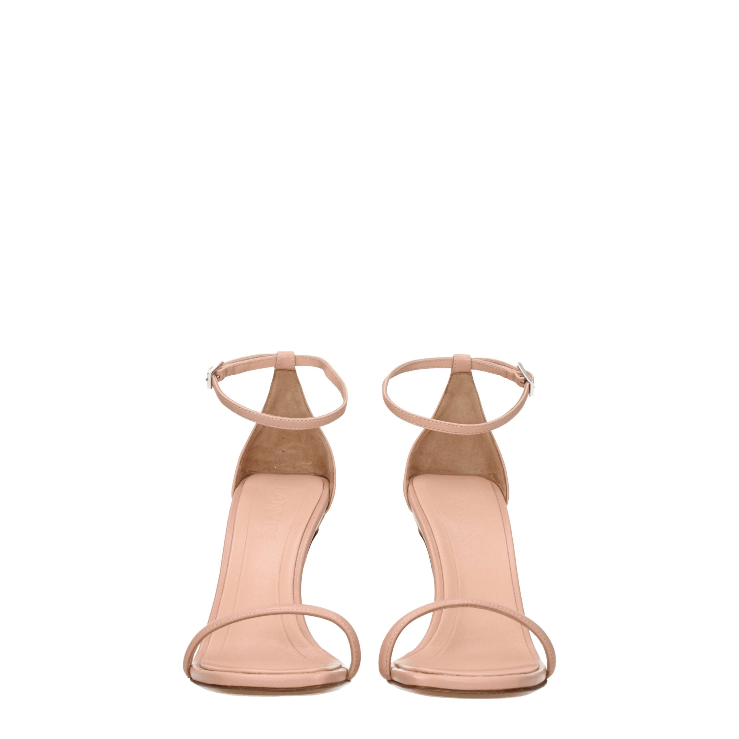 Lanvin Pink Leather Stiletto Heel Sandals