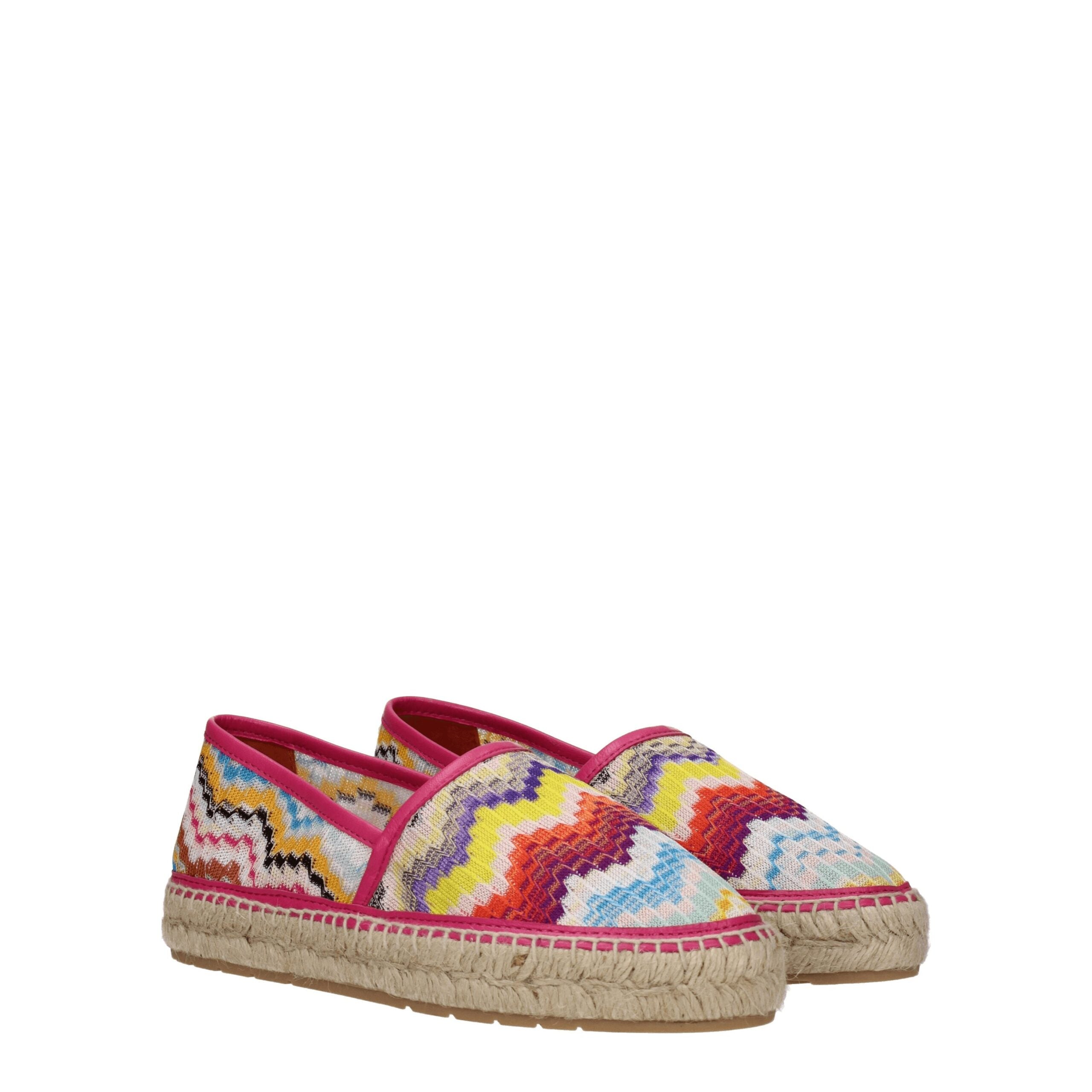 Step into the allure of Missoni Multicolor Fabric Espadrilles, where premium fabric meets exquisite craftsmanship for effortless elegance in every moment.