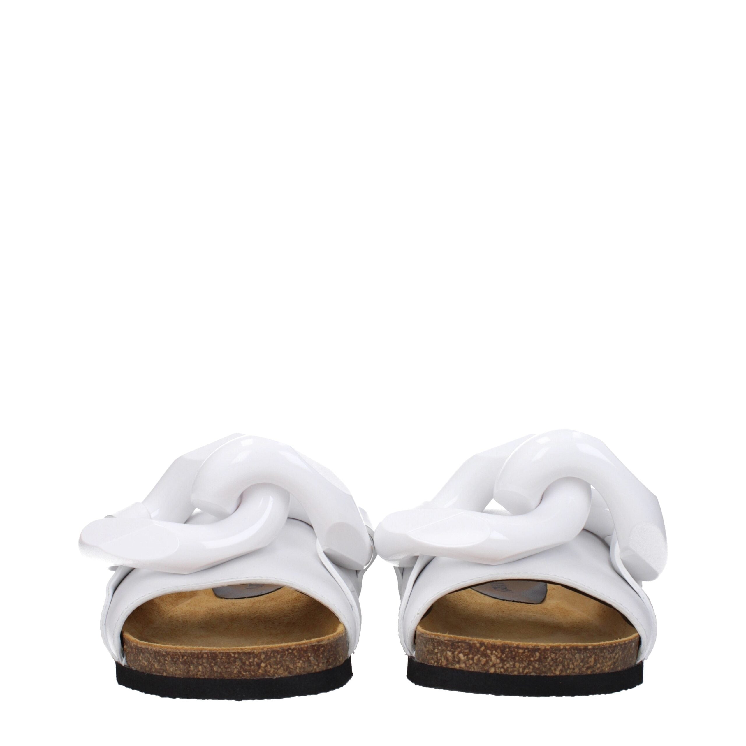 Jw Anderson White Leather Slippers