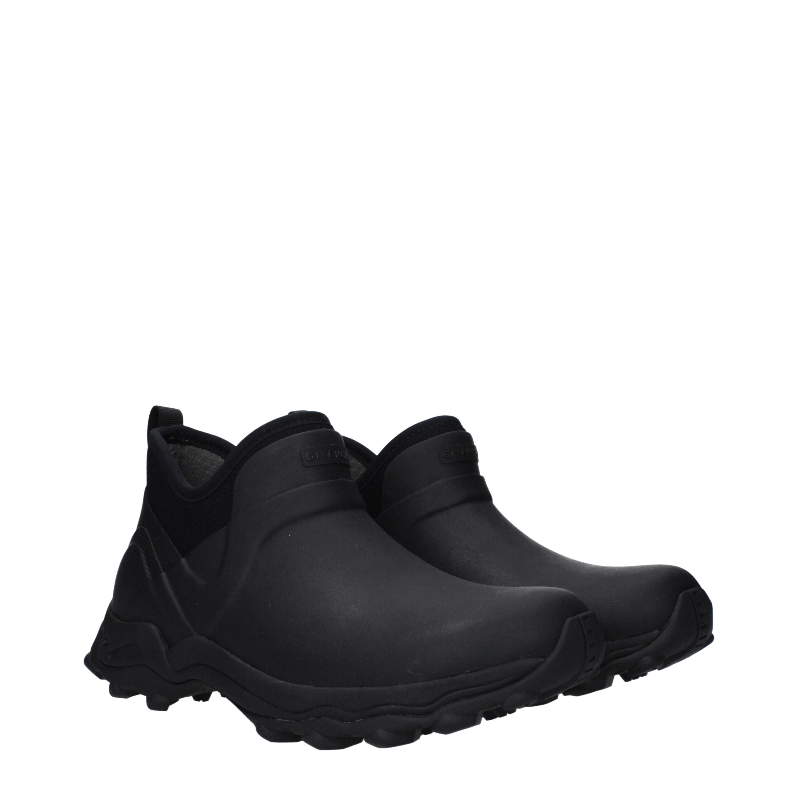 Givenchy Black Cotton Ankle Boots – Artisanal Luxury Footwear