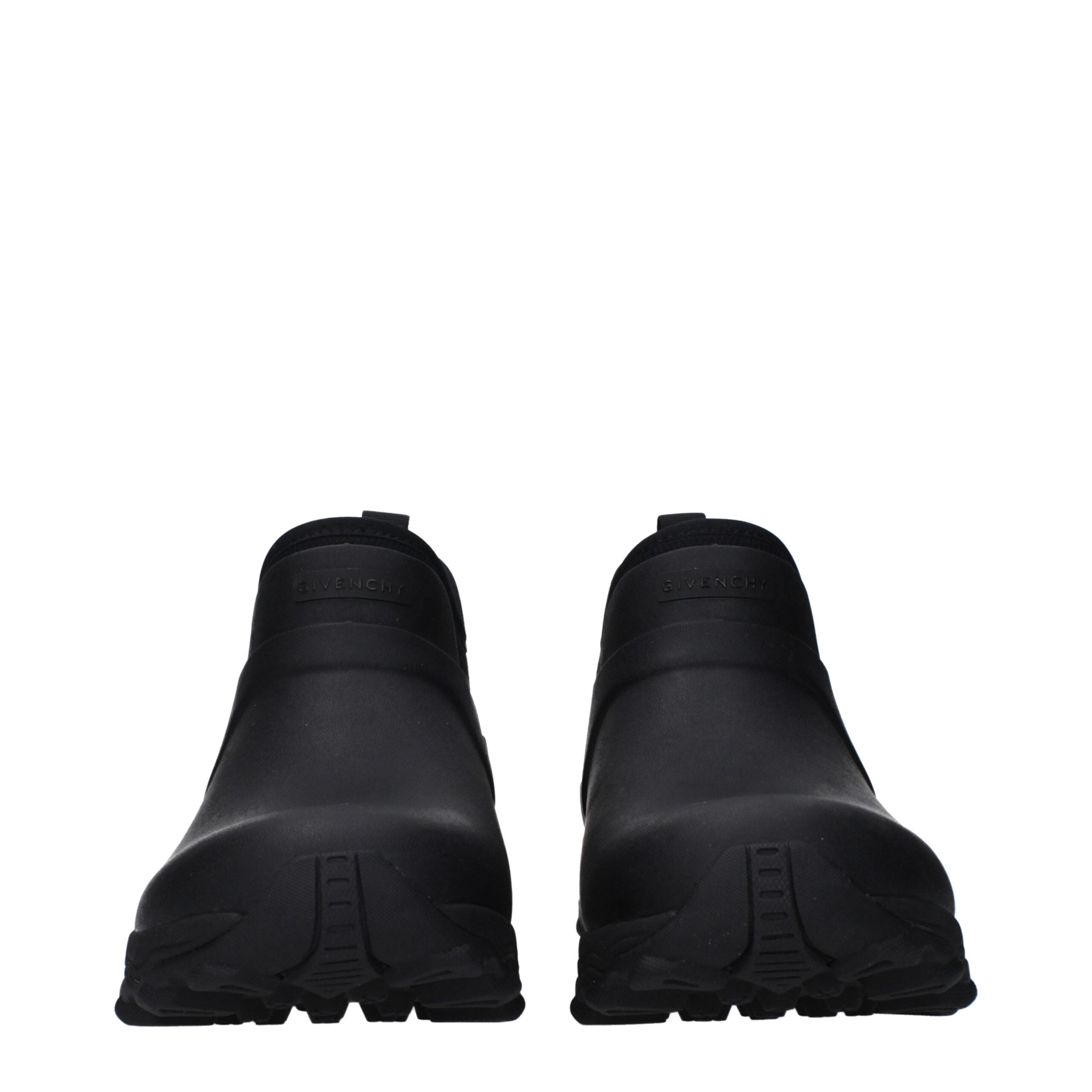 Givenchy Black Cotton Ankle Boots – Artisanal Luxury Footwear